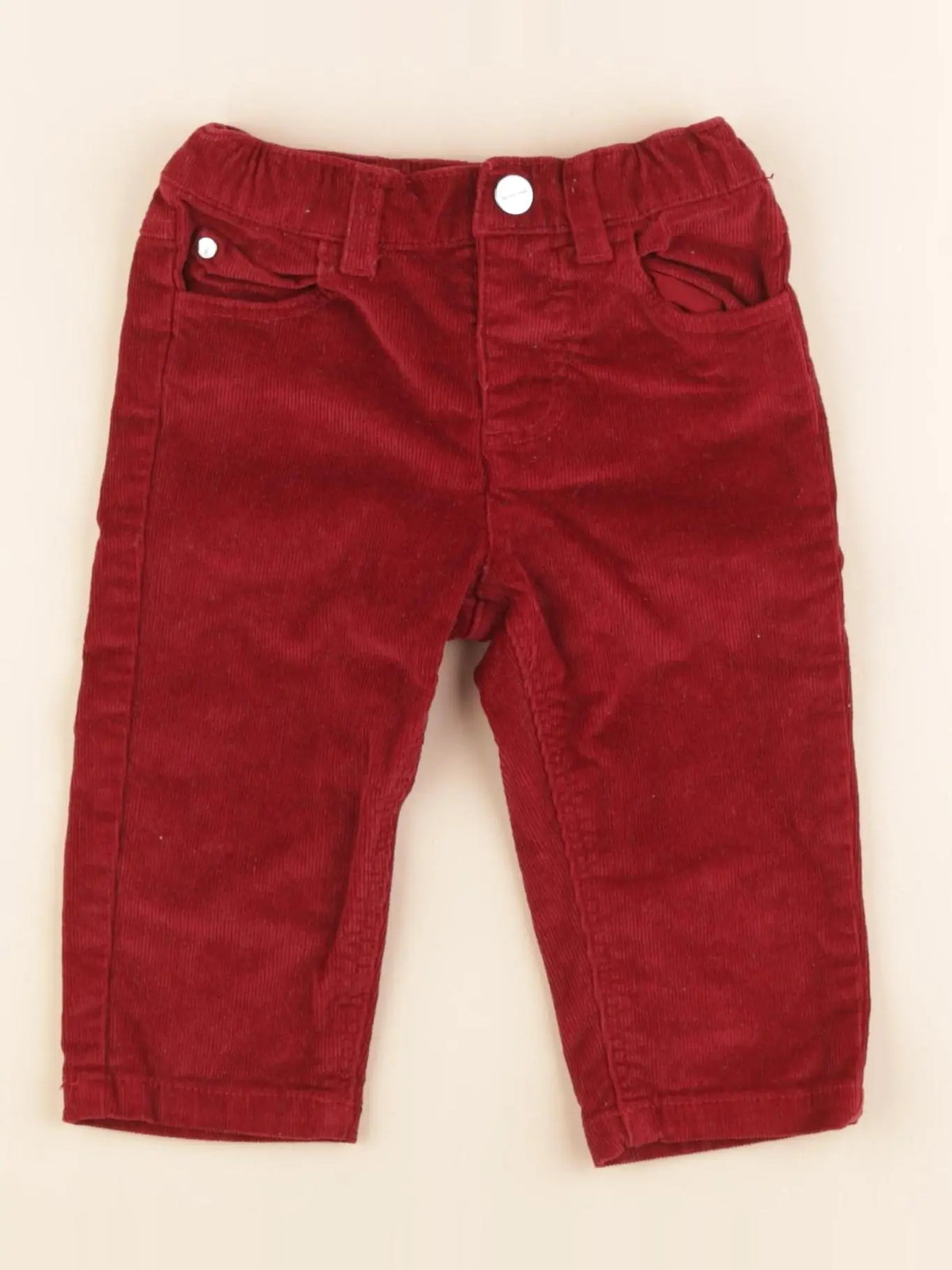 Jacadi - pantalon rouge - 12 mois