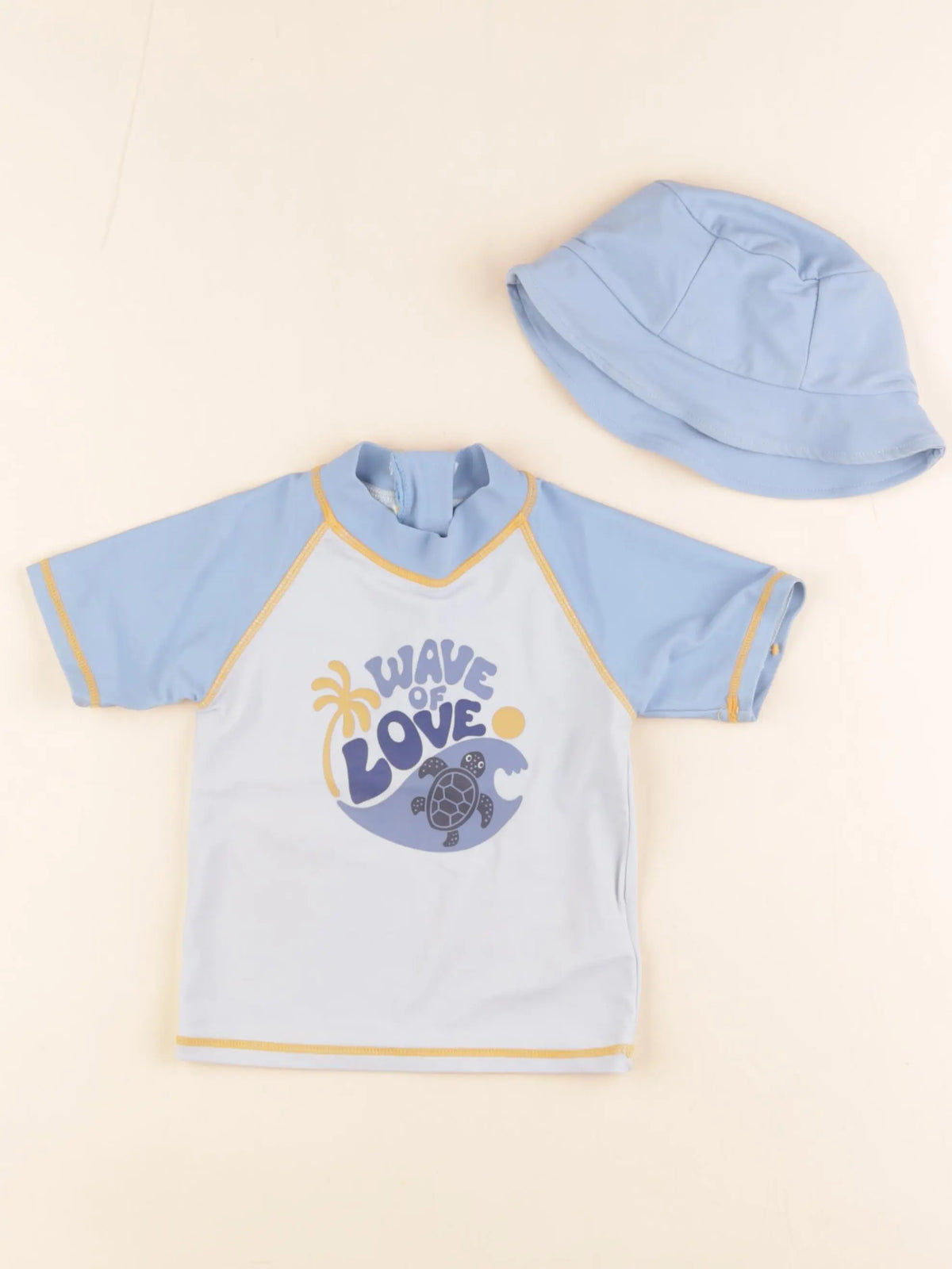 Vertbaudet - maillot de bain bleu - 18 mois