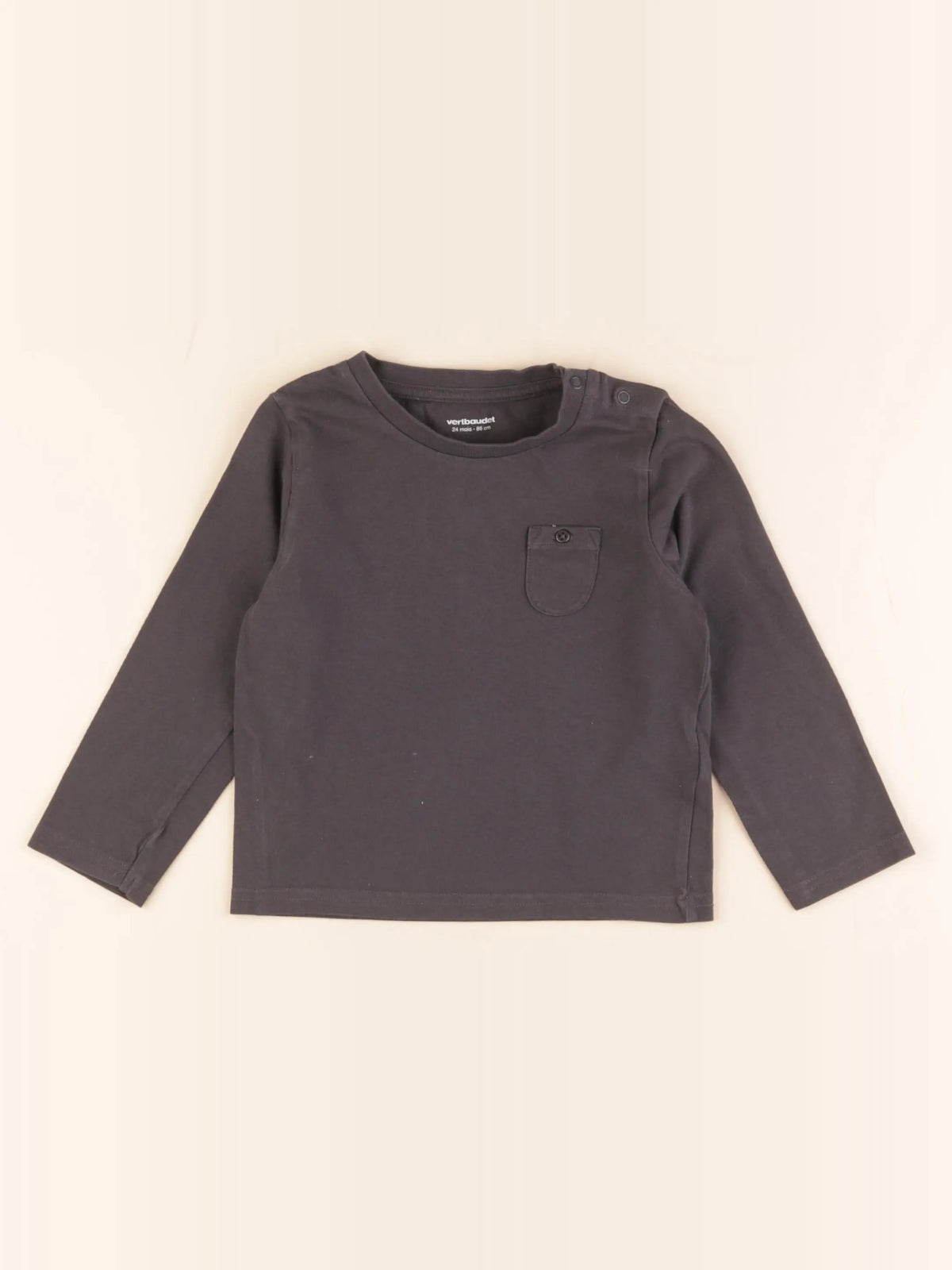 Vertbaudet - tee-shirt gris - 24 mois