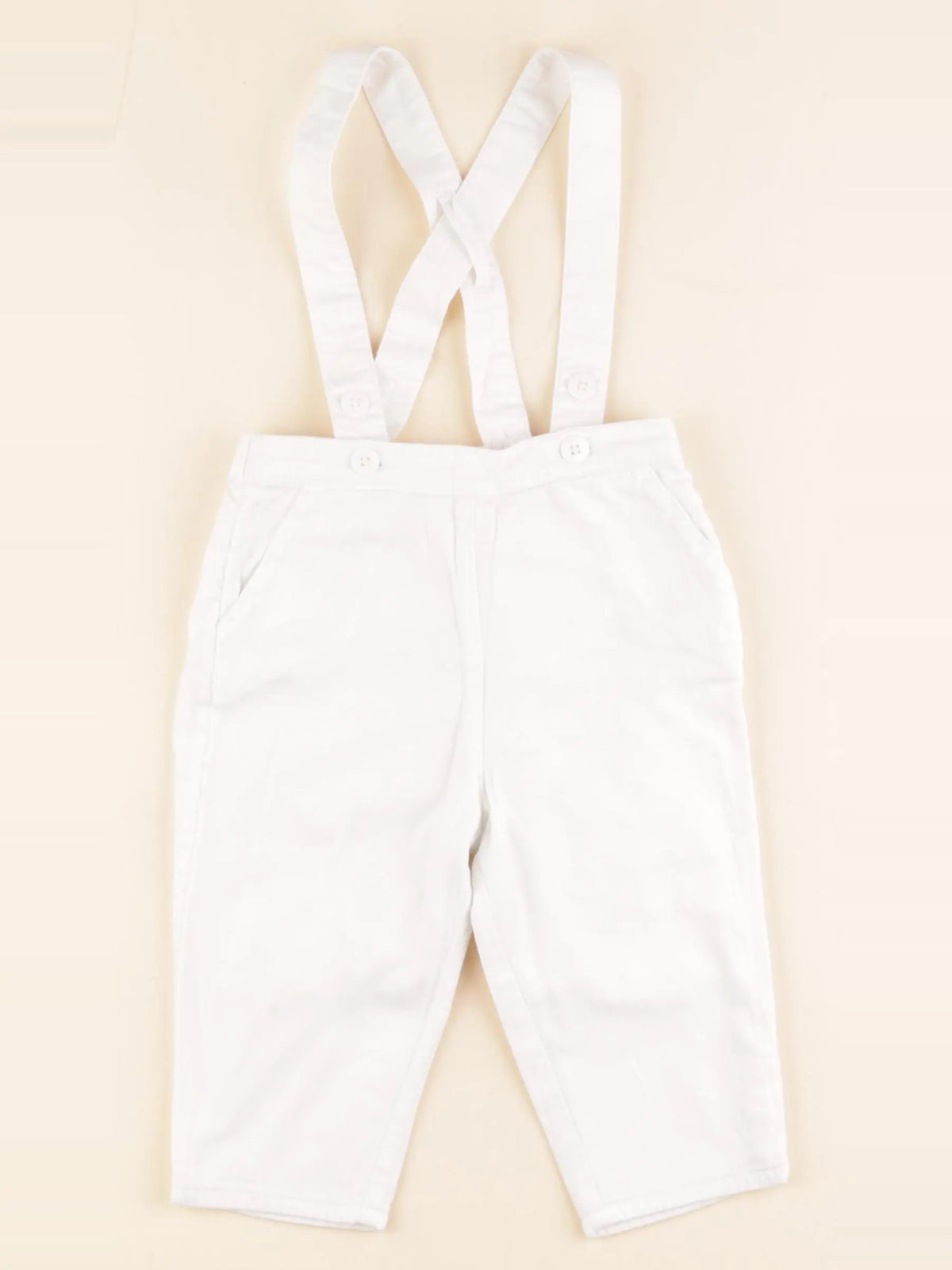 Cyrillus - pantalon blanc - 12 mois