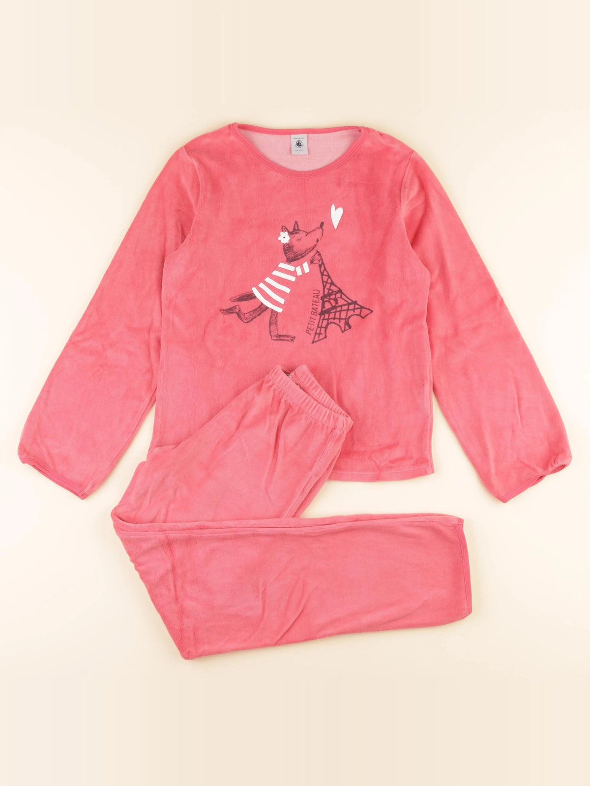Pyjama velours rose