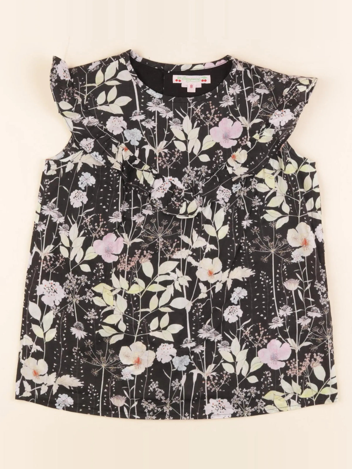 Bonpoint - blouse noir - 8 ans