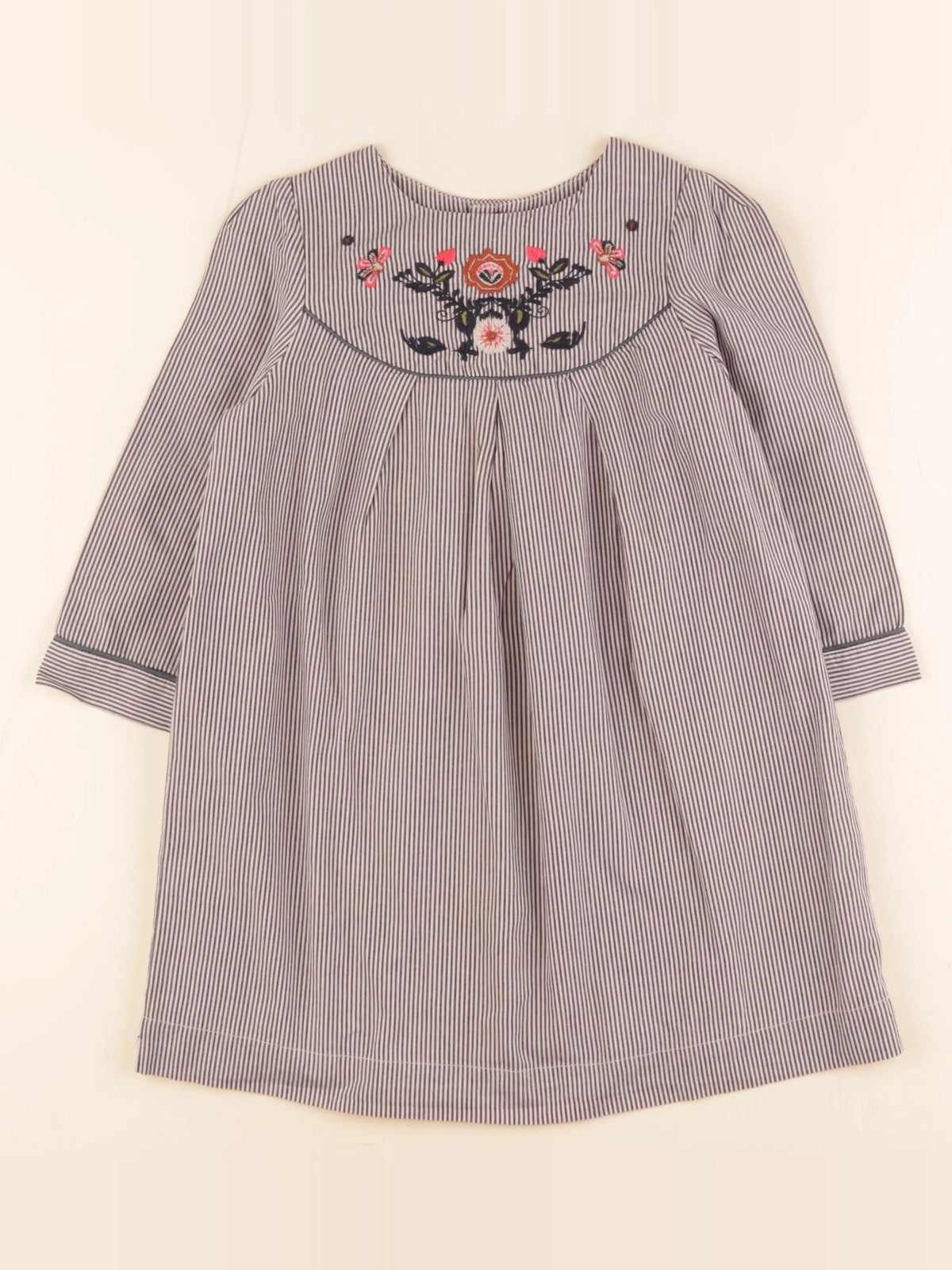 Bonpoint - robe bleu, rose - 6 ans