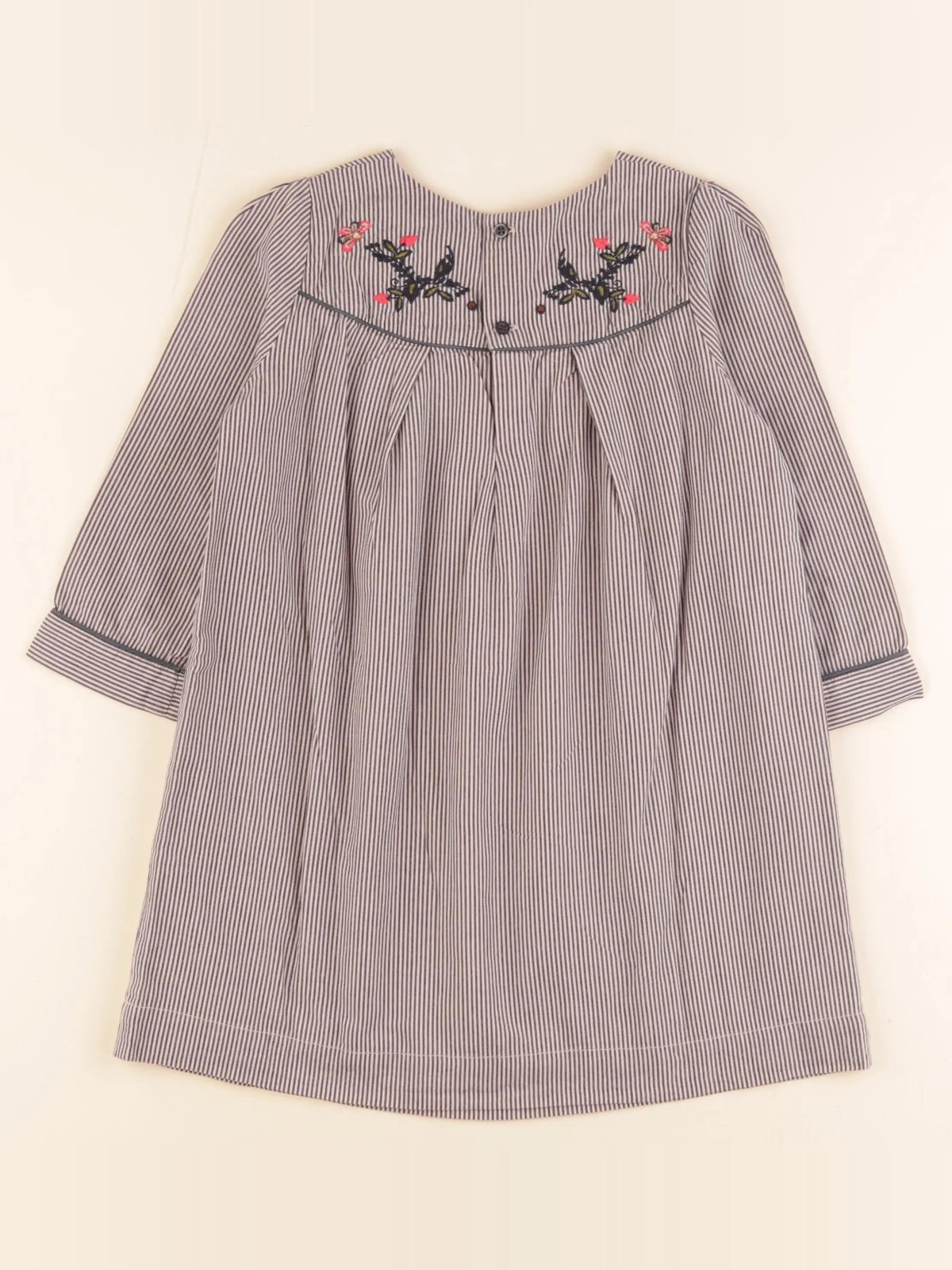 Bonpoint - robe bleu, rose - 6 ans