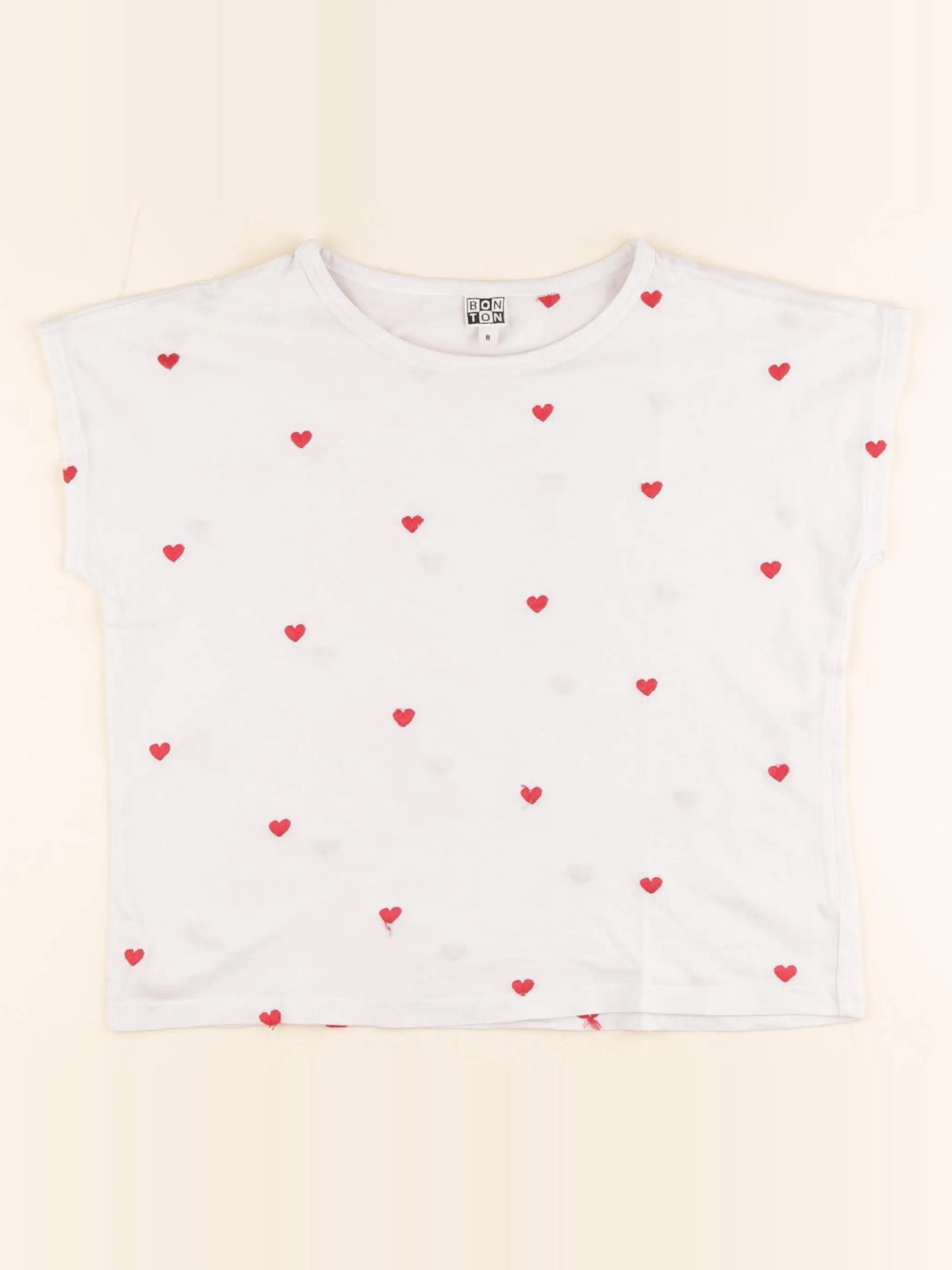 Bonton - tee-shirt blanc - 8 ans