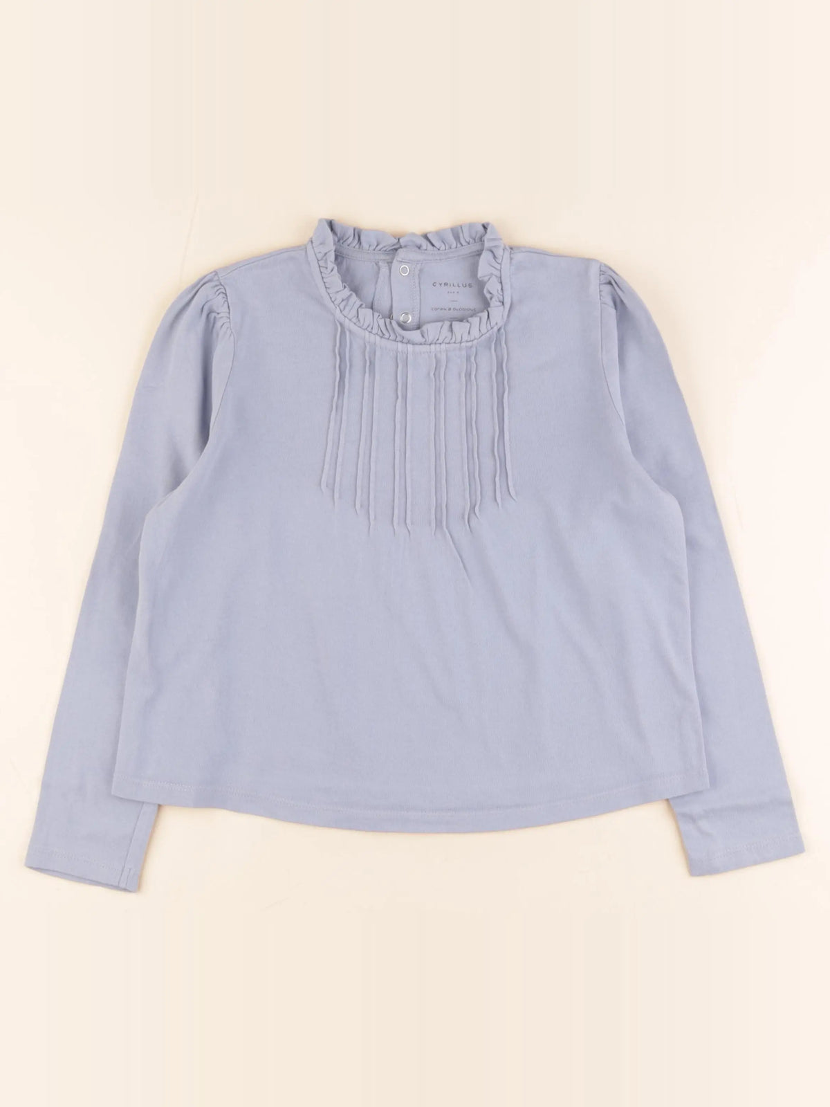 Cyrillus - tee-shirt bleu - 8 ans