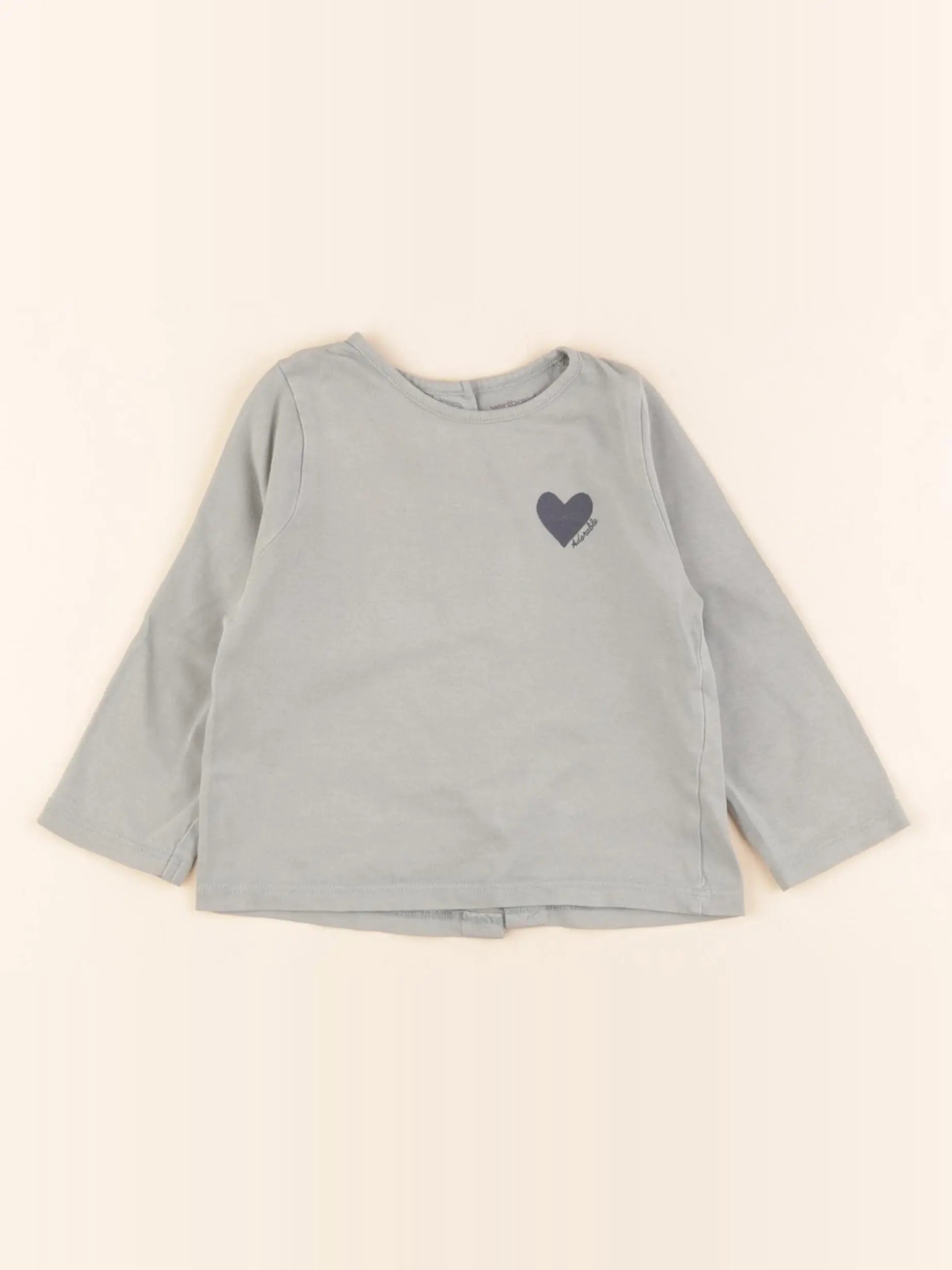 Vertbaudet - tee-shirt vert - 9 mois