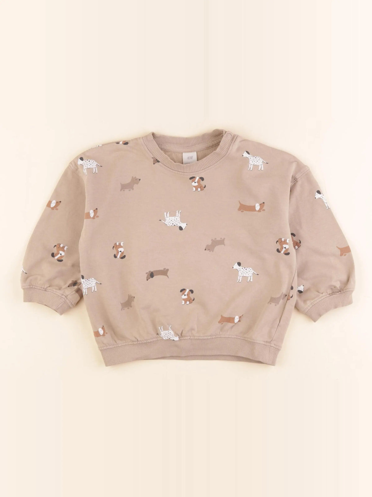 H&M - sweat marron - 12/18 mois