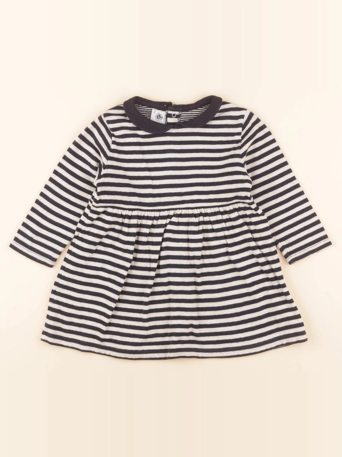 Robe bleu, beige