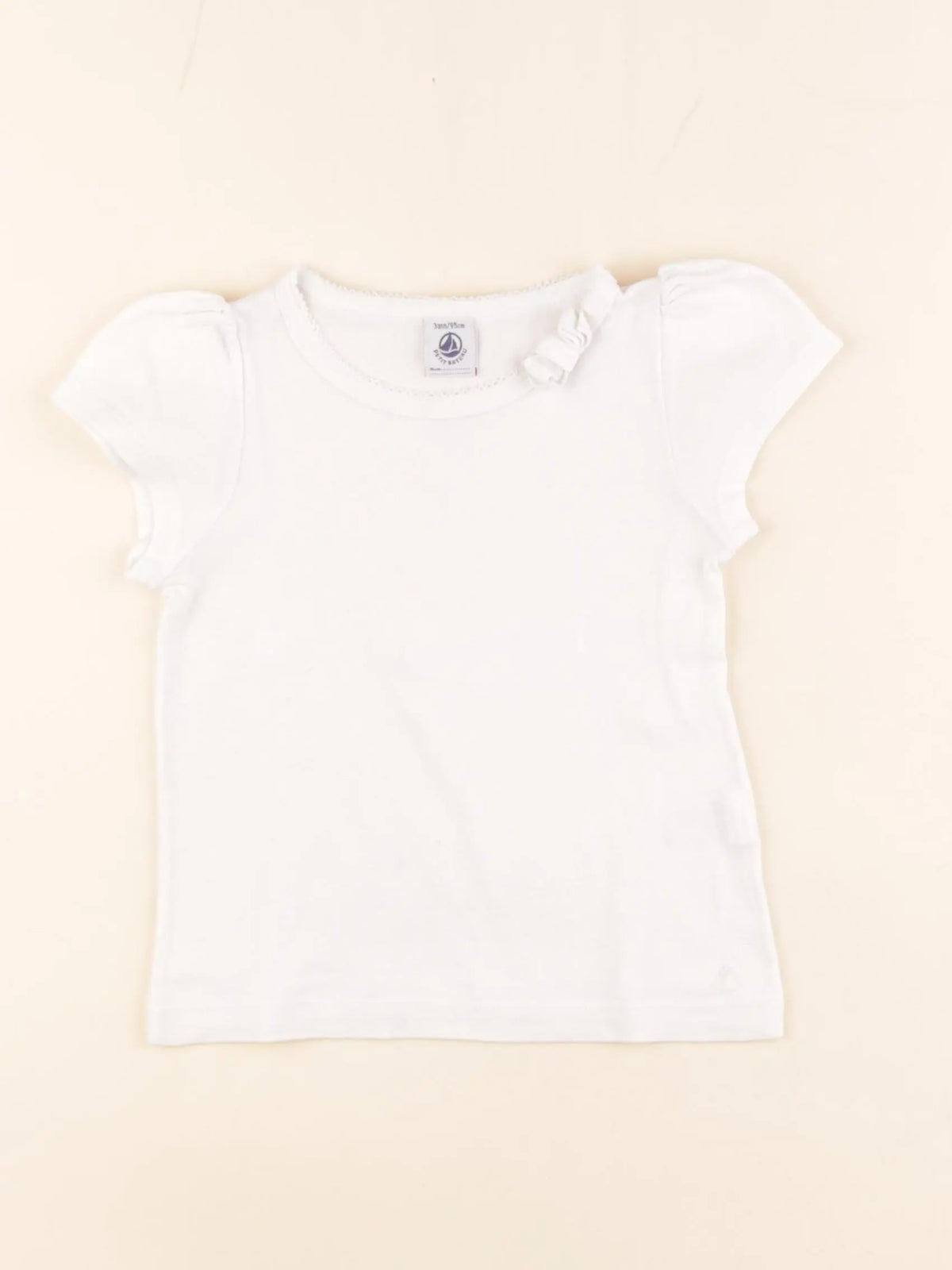 Petit Bateau - tee-shirt blanc - 3 ans