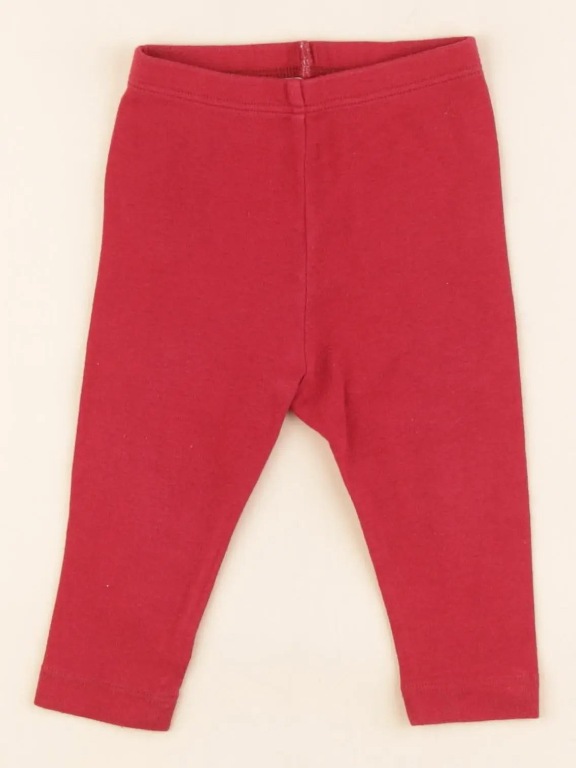 Petit Bateau - legging rouge - 6 mois