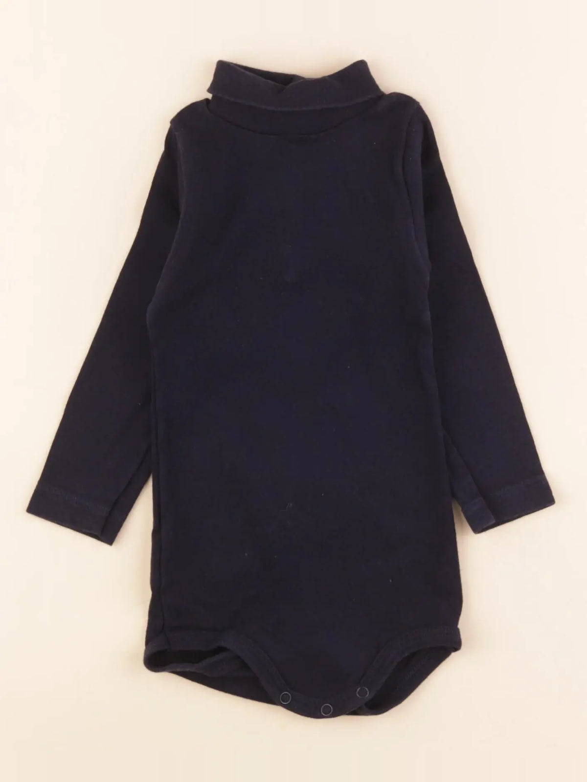 Petit Bateau - body à col bleu - 12 mois