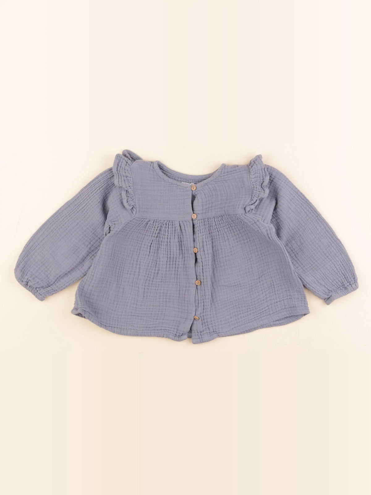Vertbaudet - blouse bleu - 24 mois