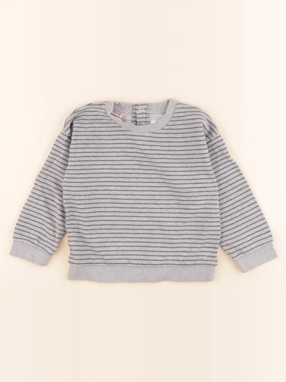 Vertbaudet - sweat gris - 2/3 ans
