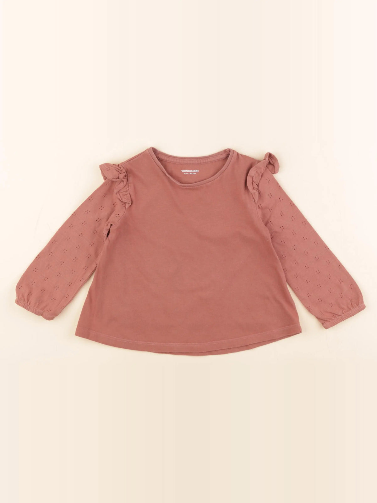 Vertbaudet - tee-shirt rose - 3 ans