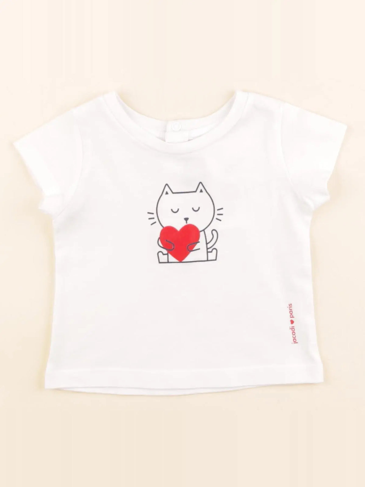 Jacadi - tee-shirt blanc - 6 mois
