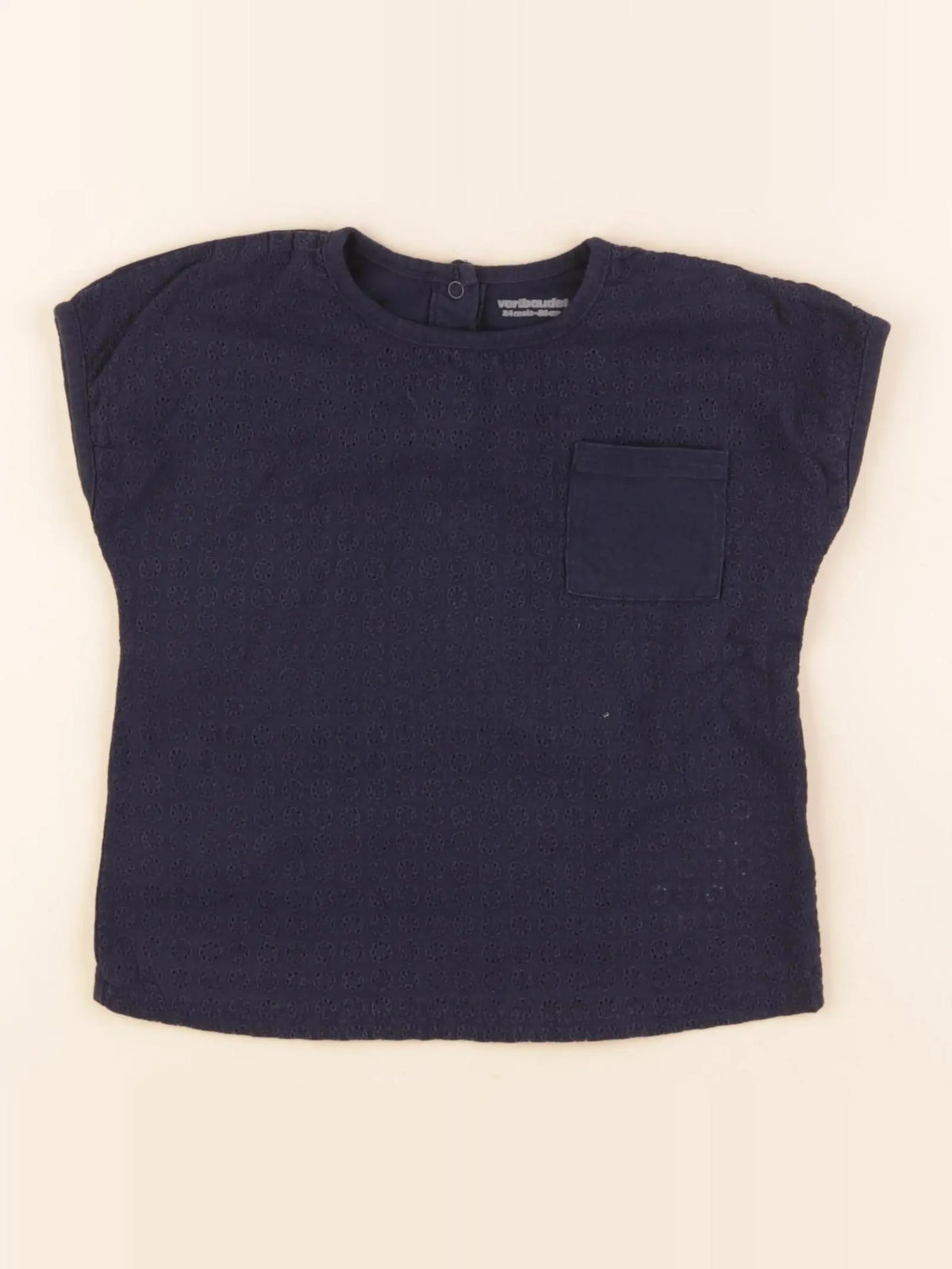 Vertbaudet - tee-shirt bleu - 2 ans