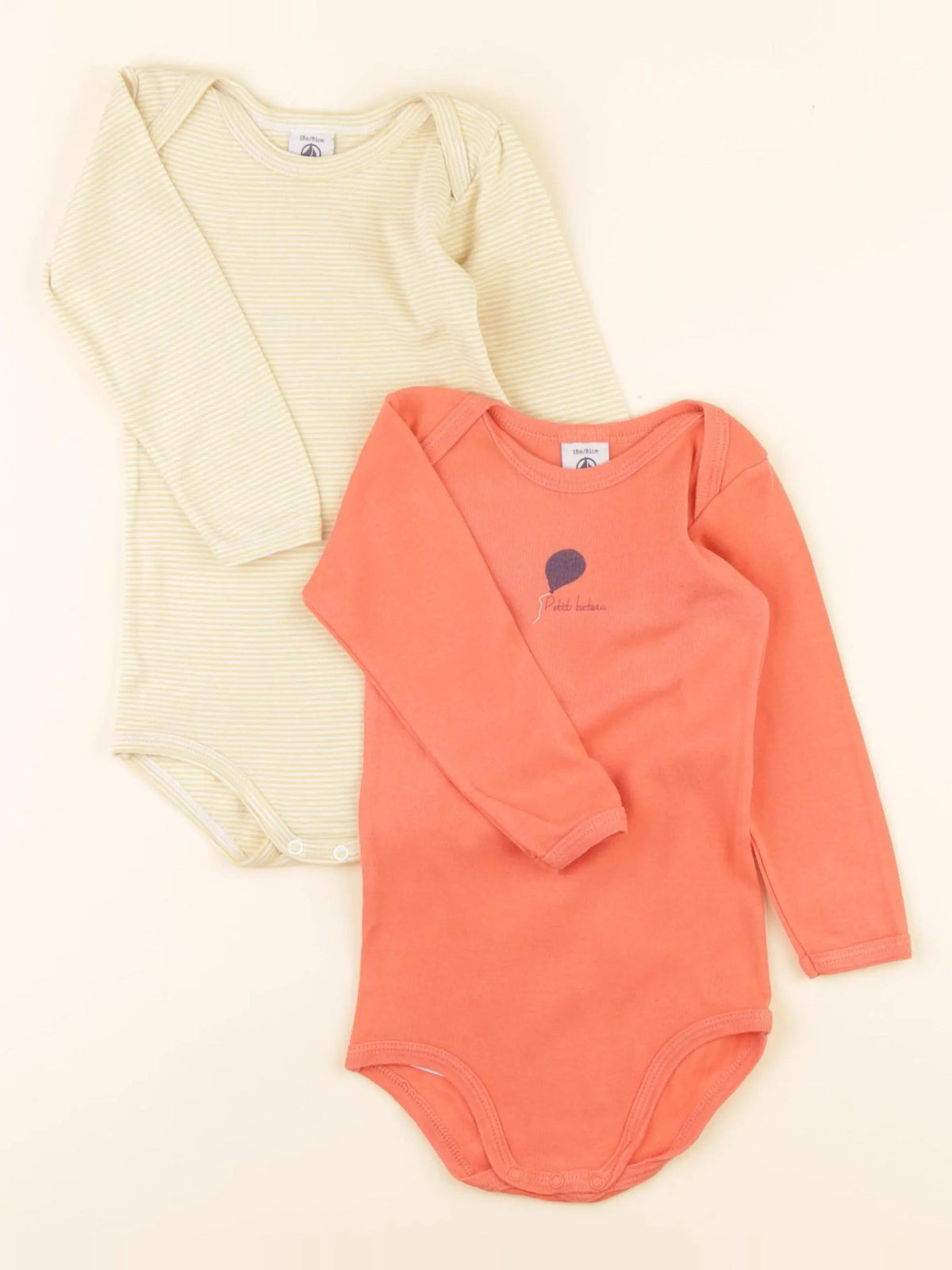 Lot de 2 bodies en coton multicolore
