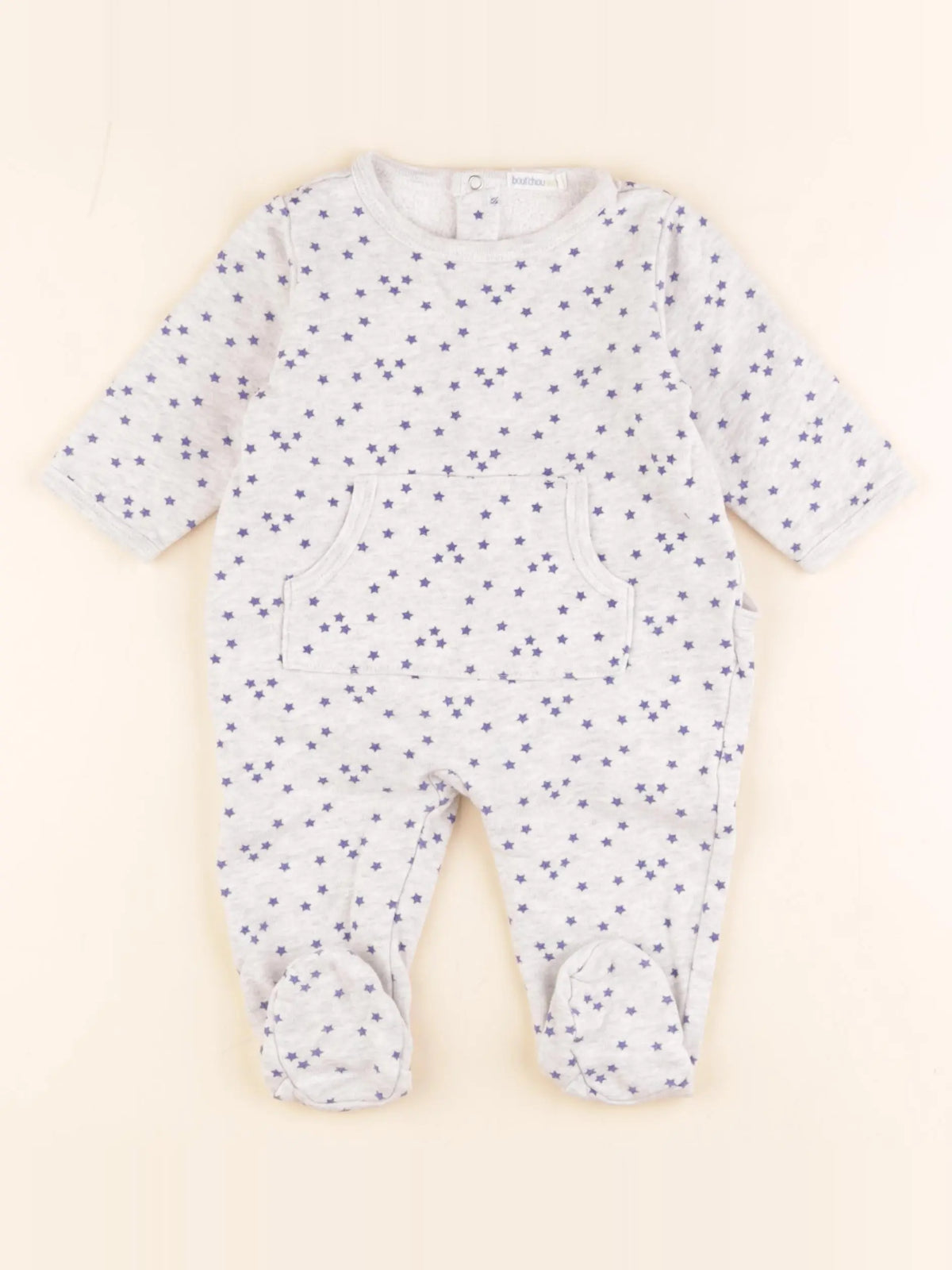 Boutchou - pyjama coton gris - 6 mois