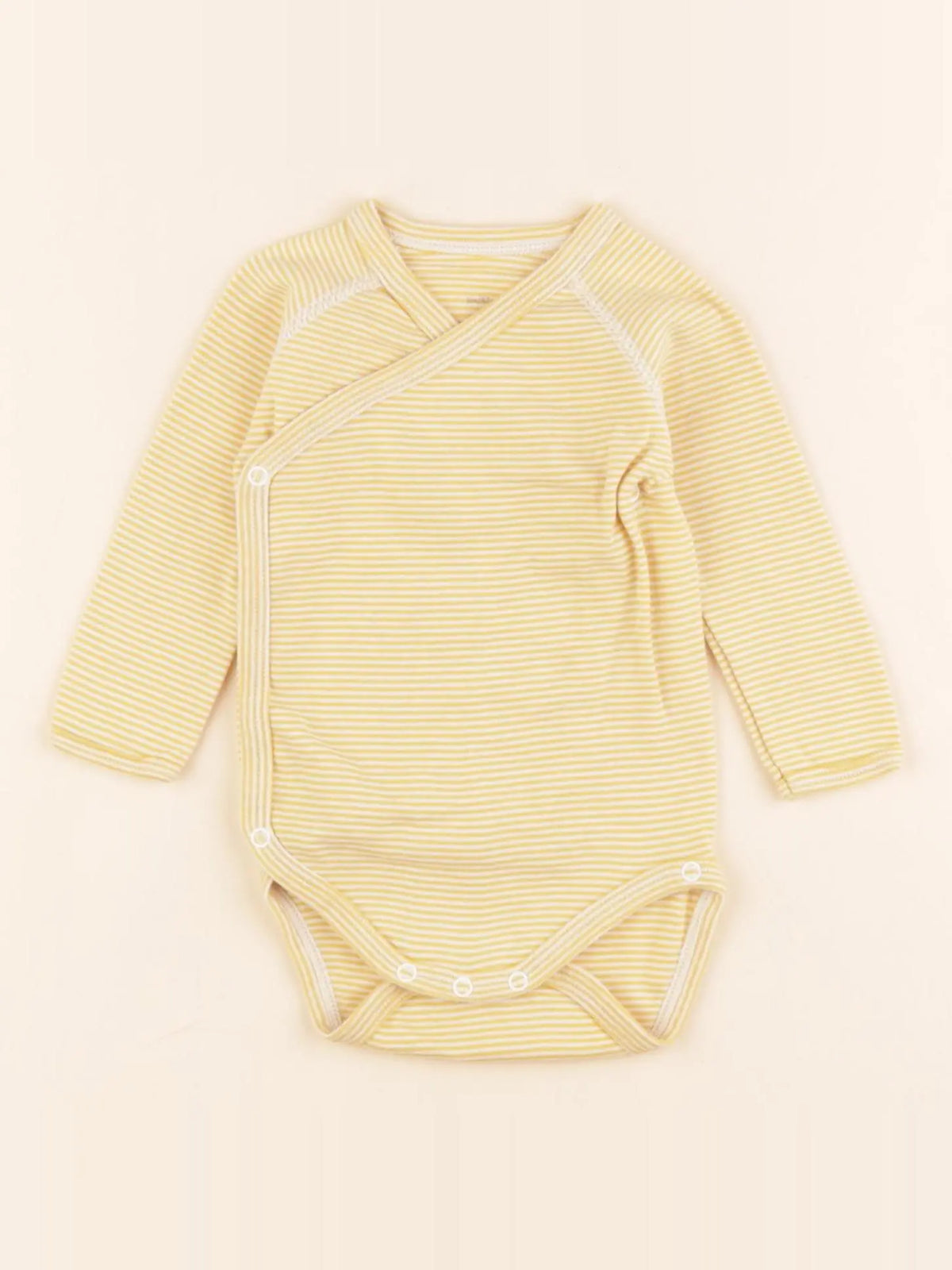 Petit Bateau - body jaune - 6 mois