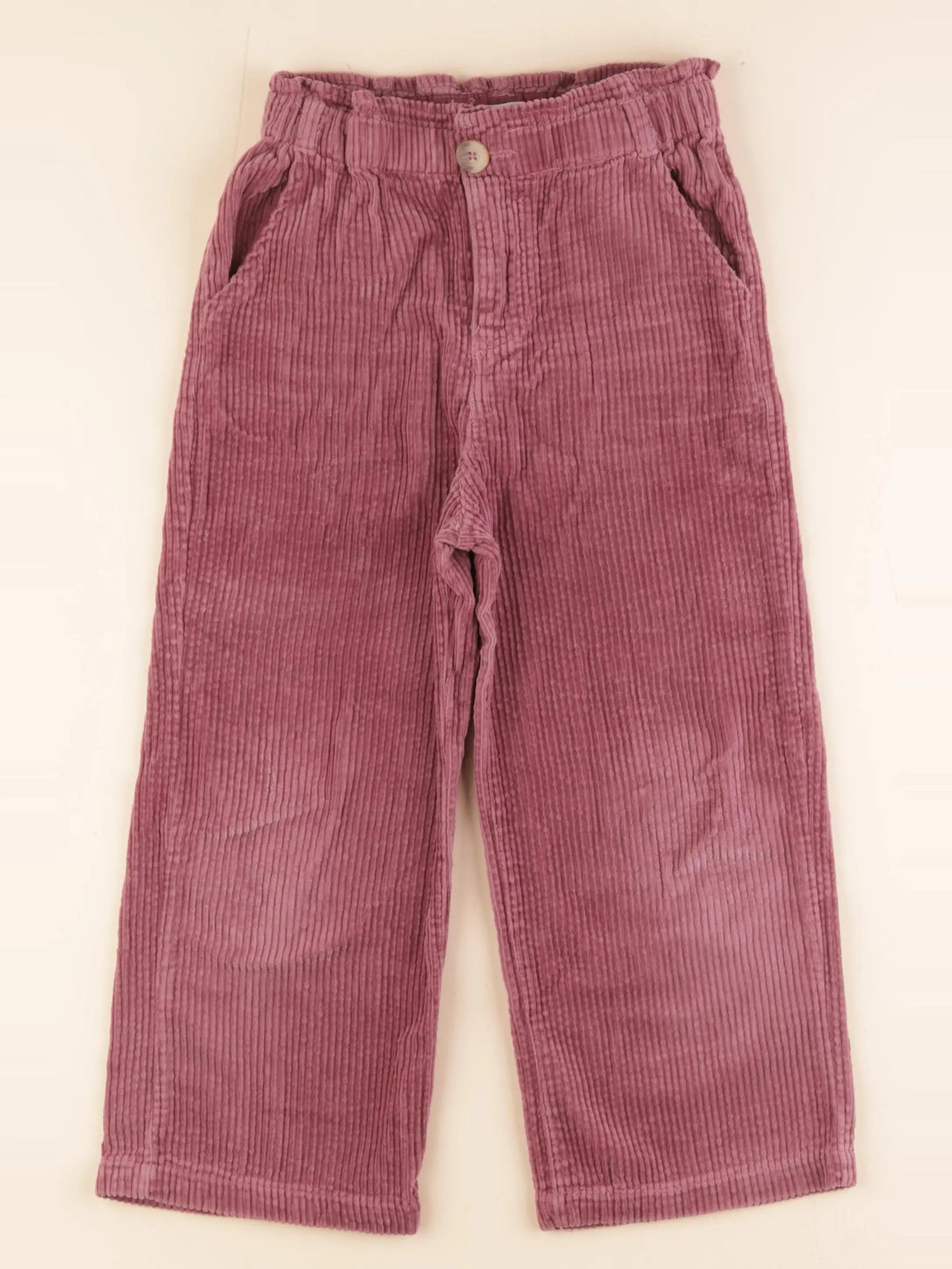 Vertbaudet - pantalon violet - 7 ans