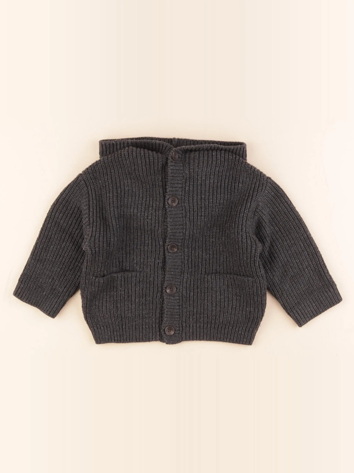 Zara - gilet gris - 12/18 mois