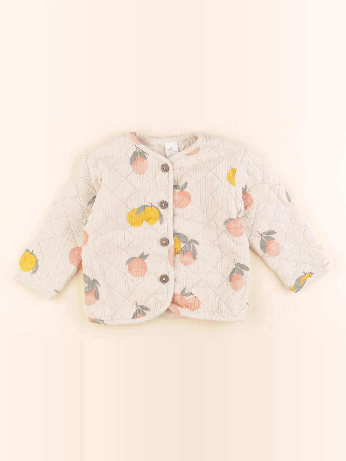 H&M - veste doublé beige, multicolore - 12/18 mois
