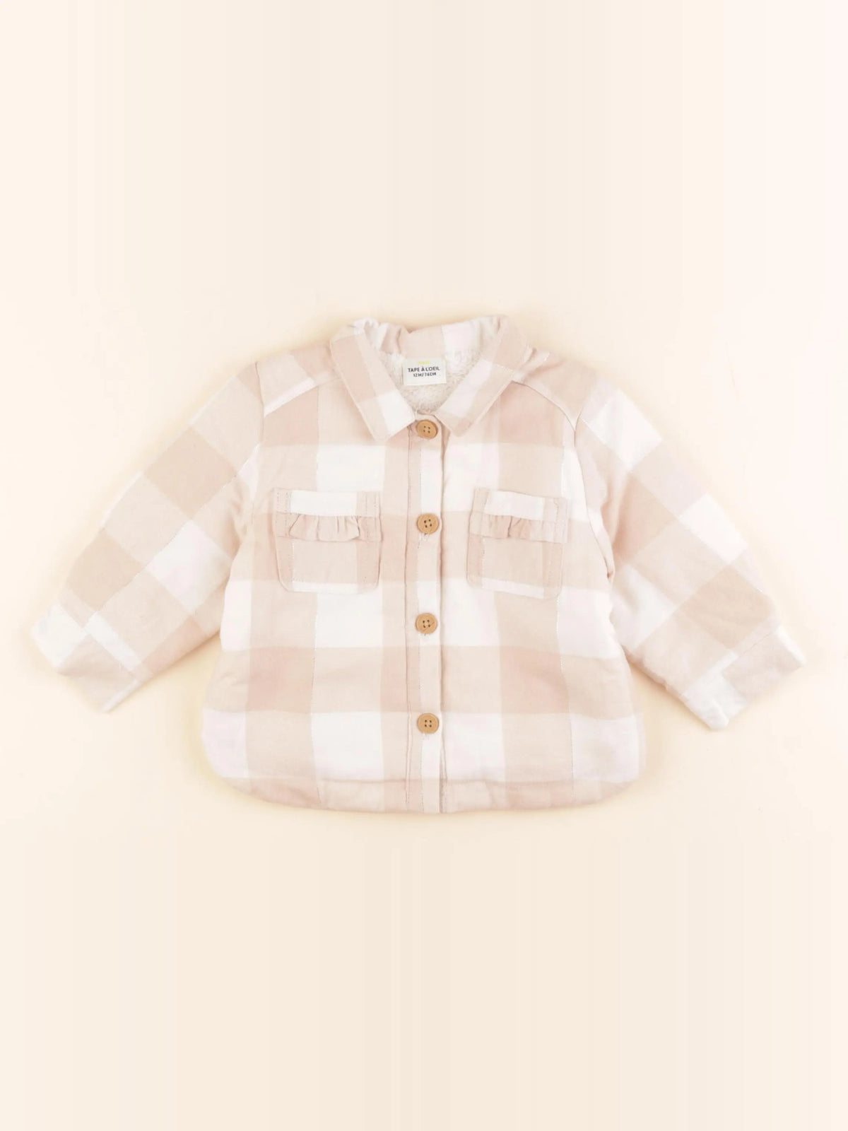 Tape à l'oeil - chemise beige - 12 mois