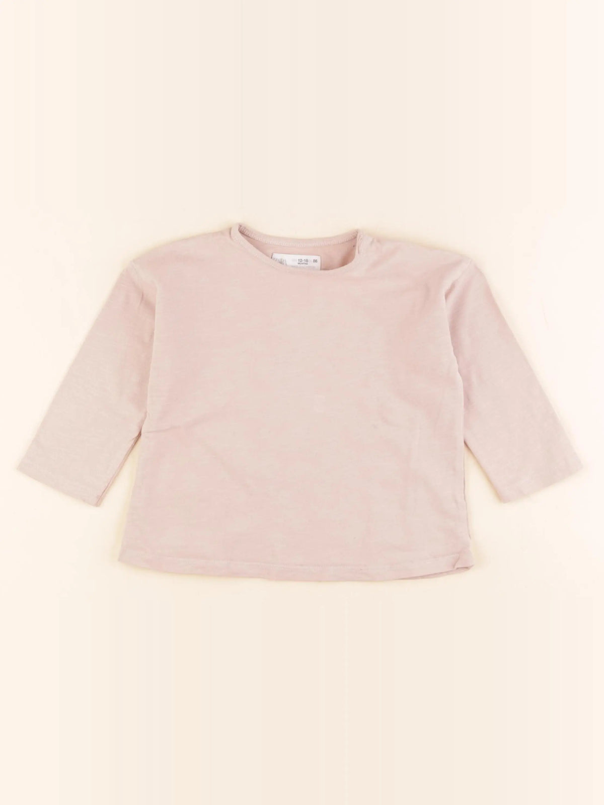Zara - tee-shirt rose - 12/18 mois