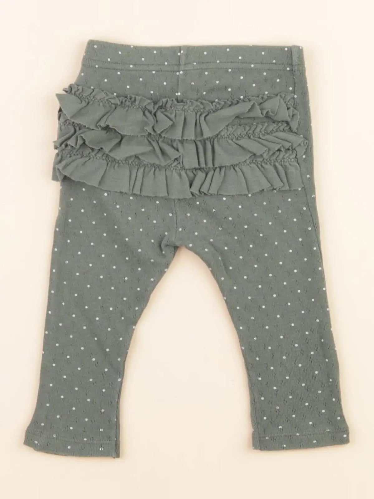Legging volants au dos vert