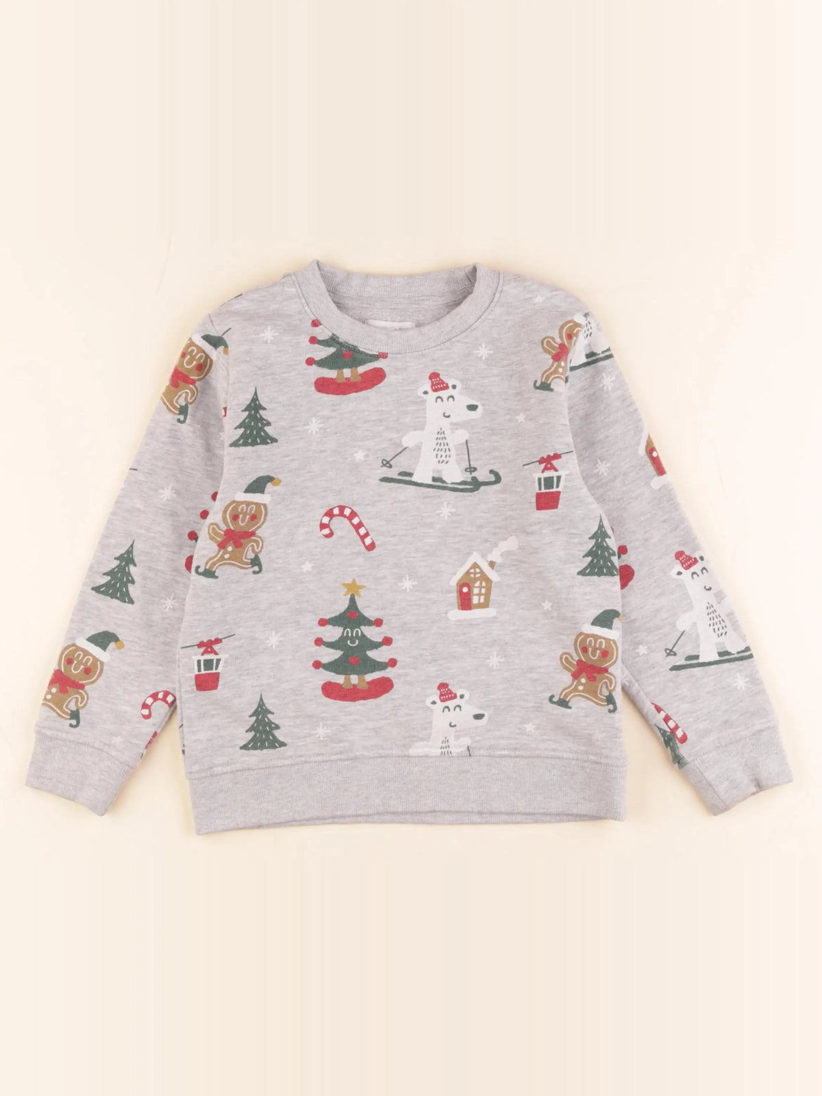 Vertbaudet - sweat gris - 5 ans