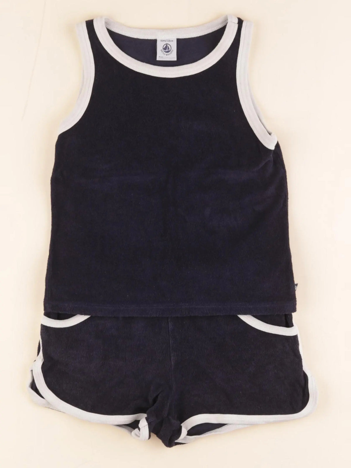 Petit Bateau - ensemble bleu - 6 ans