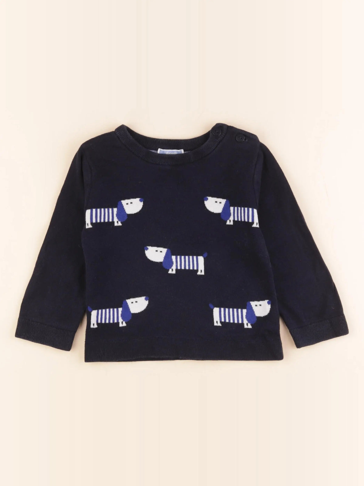 Jacadi - pull bleu - 36 mois