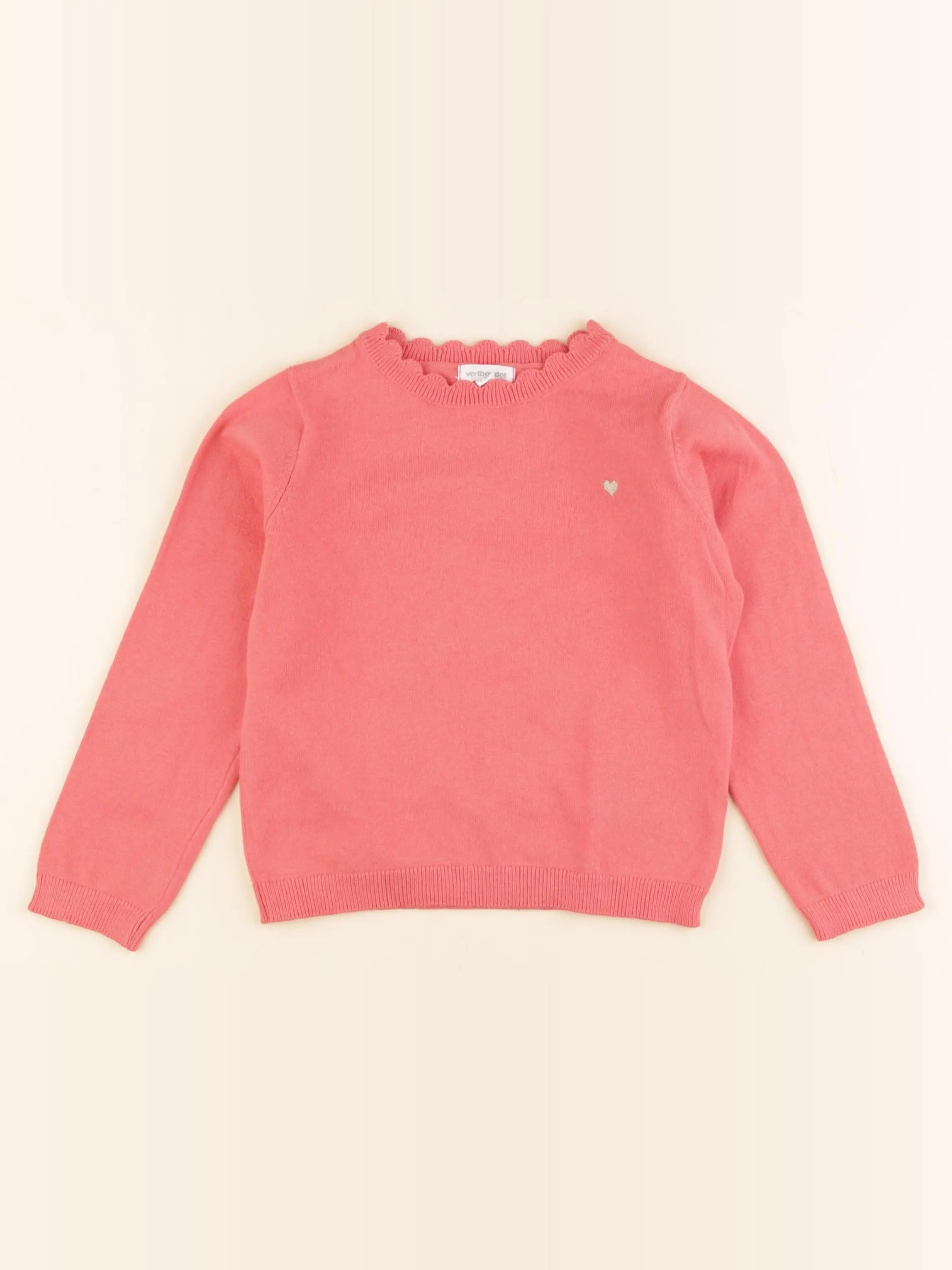 Vertbaudet - pull rose - 5 ans