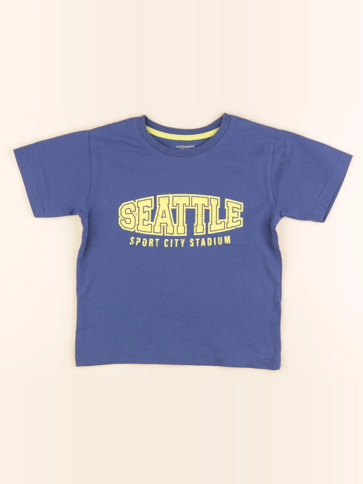 Vertbaudet - tee-shirt bleu - 5 ans