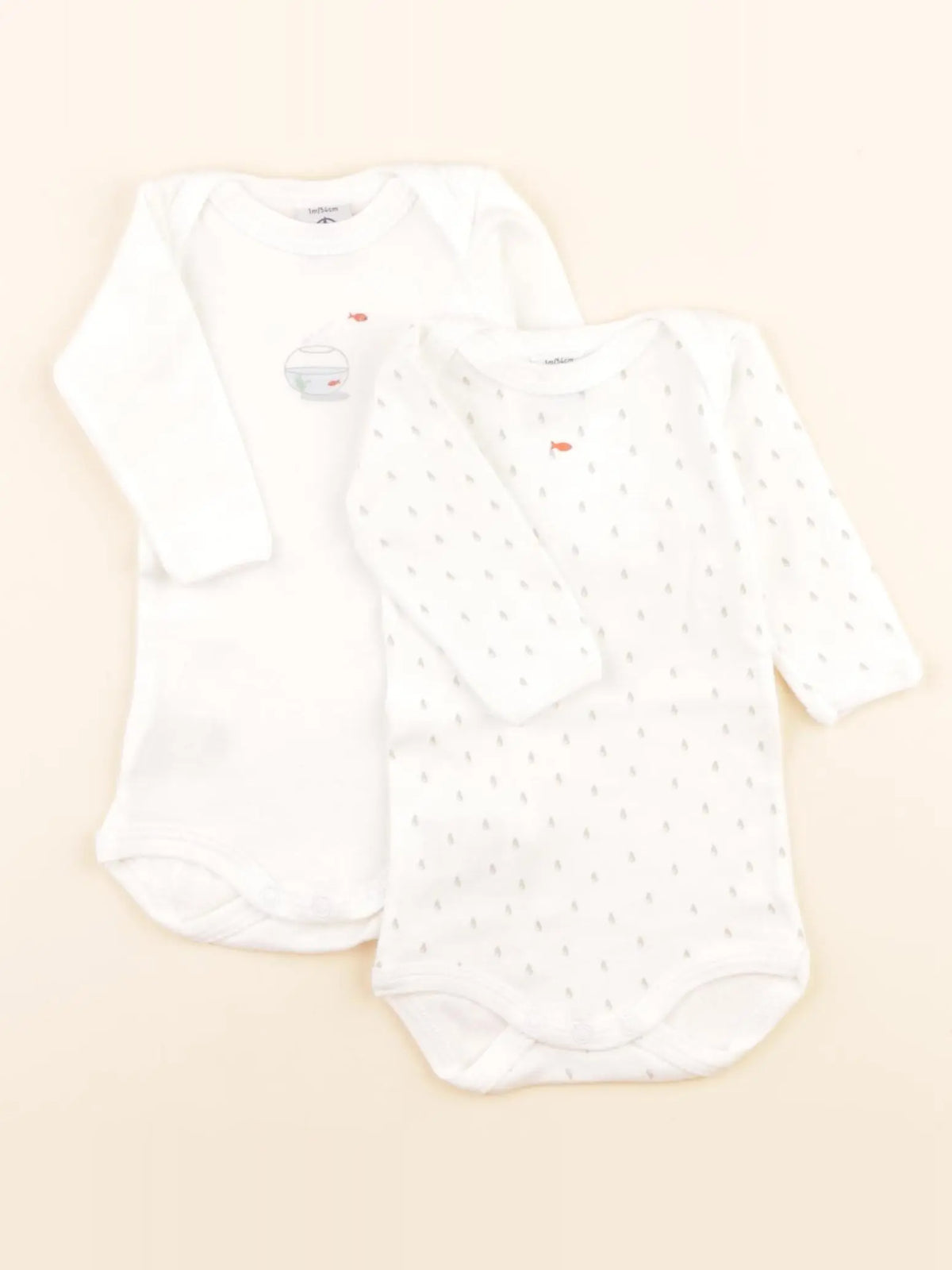 Lot de 2 bodies en coton blanc