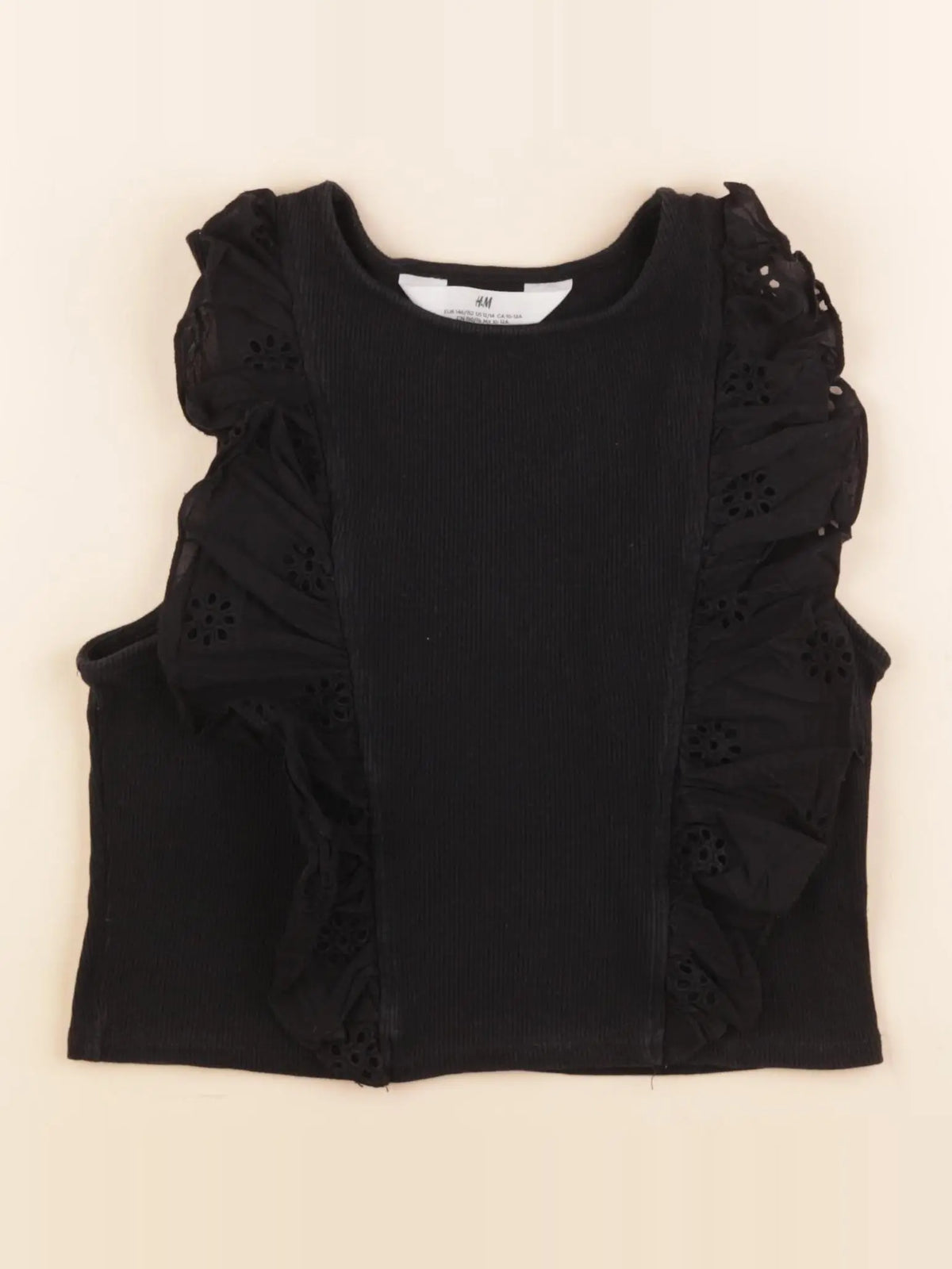 H&M - tee-shirt noir - 10/12 ans