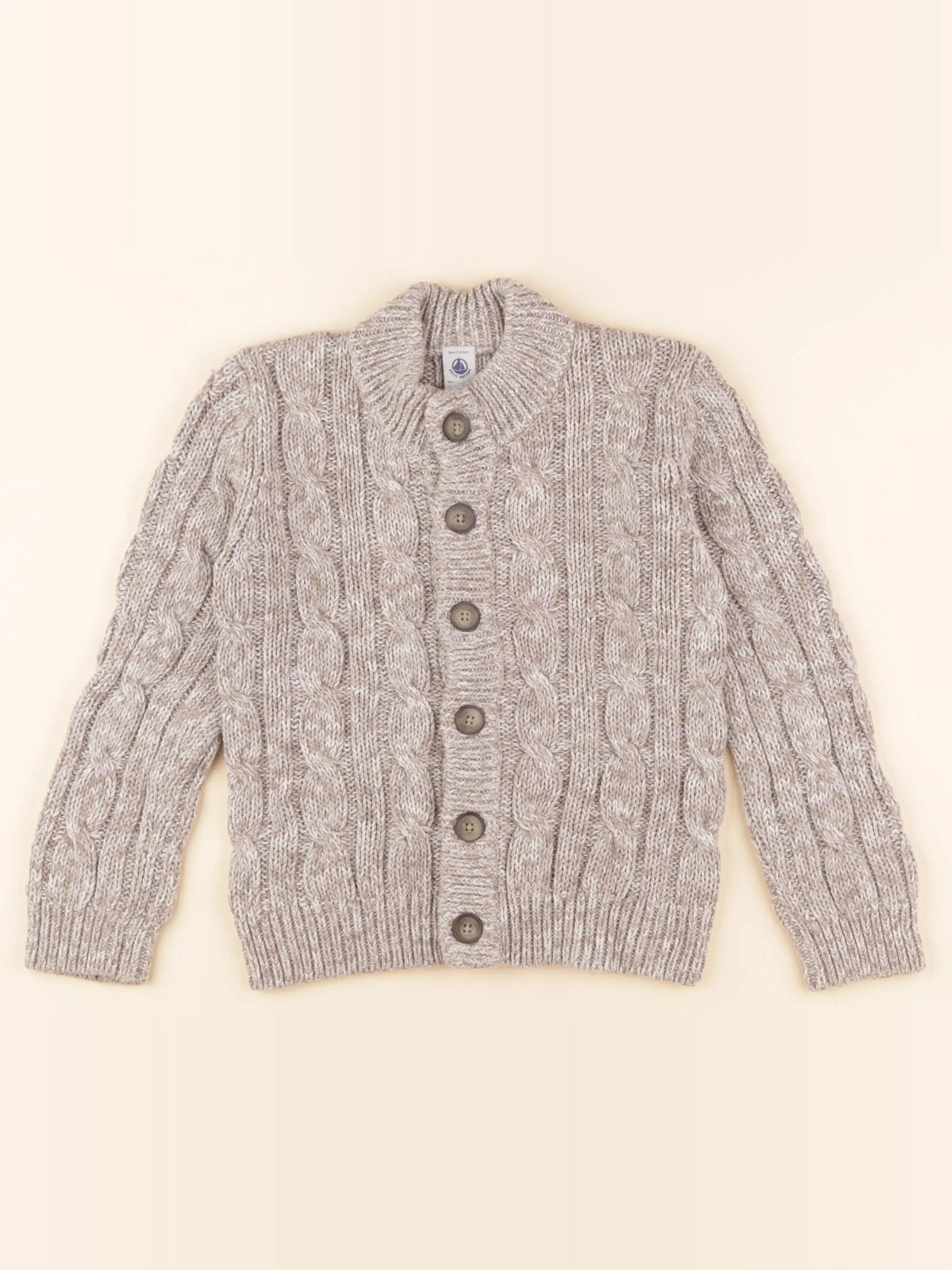 Gilet beige, marron
