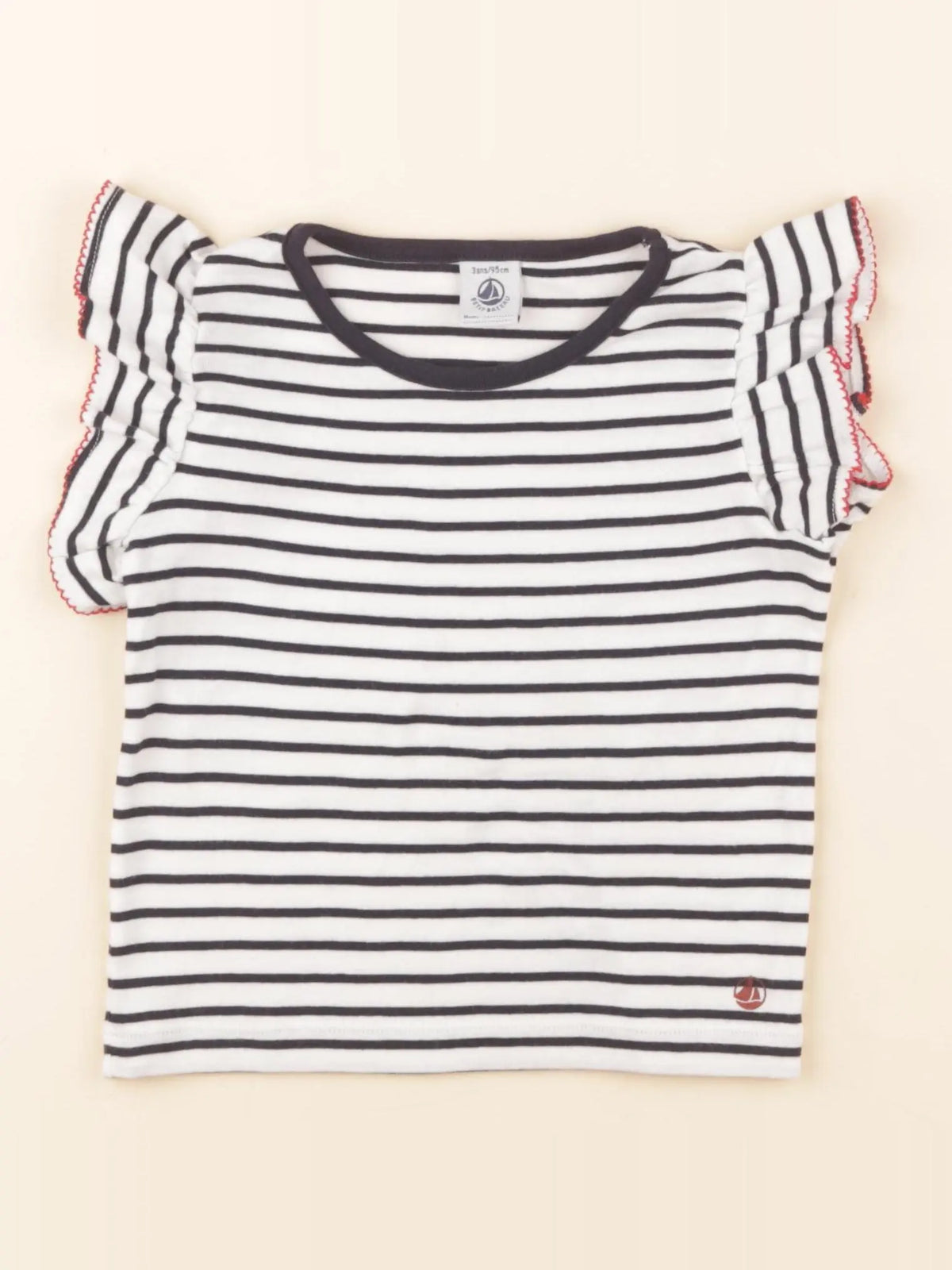 Tee-shirt bleu, blanc