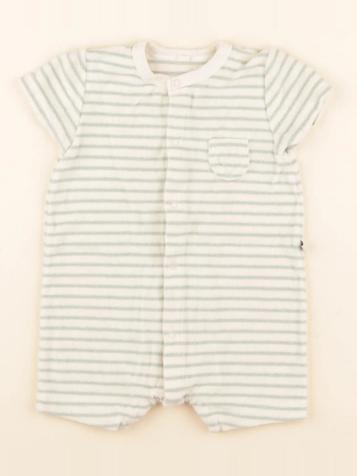 Combinaison beige, vert