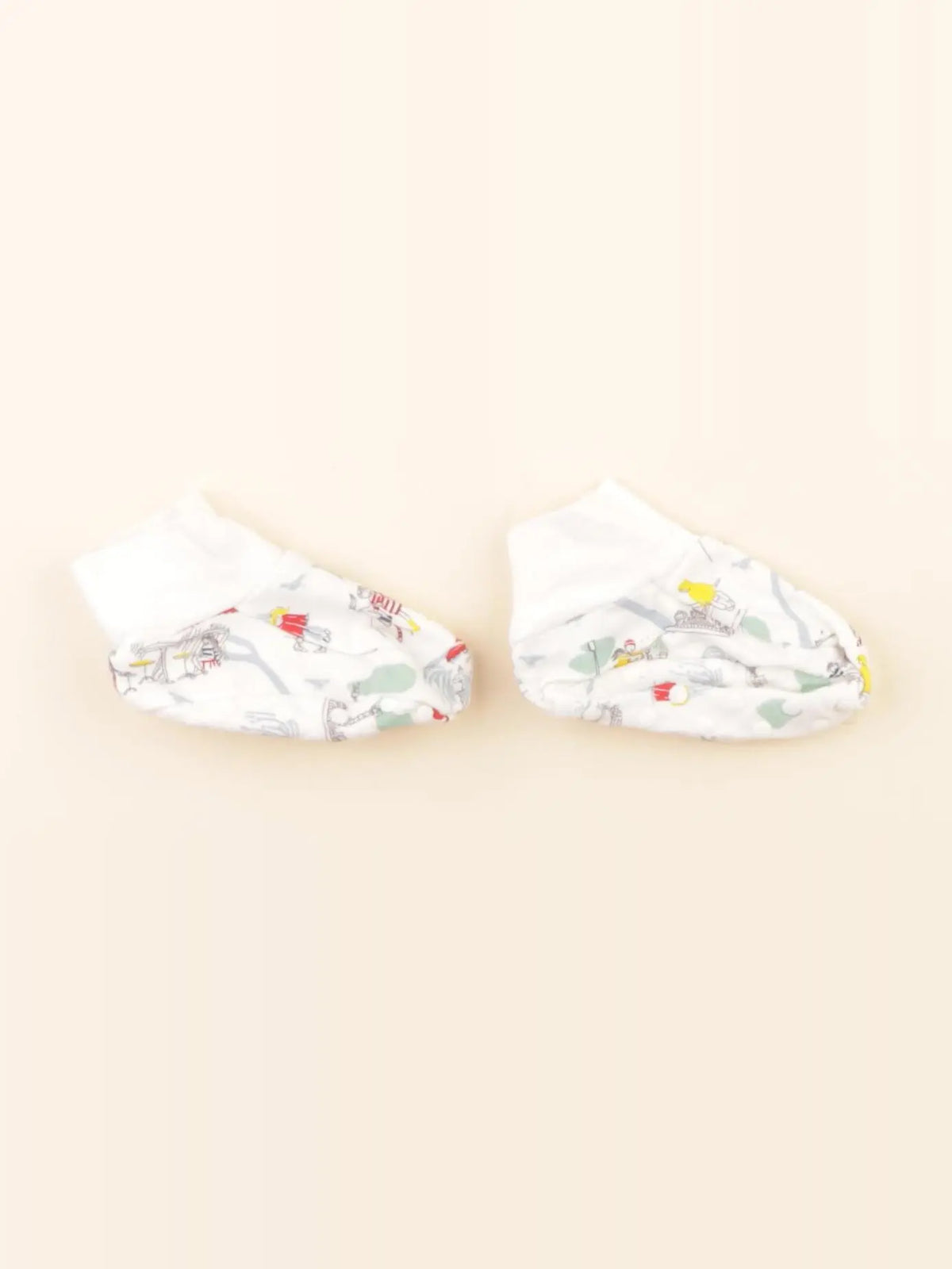 Chaussons blanc, multicolore