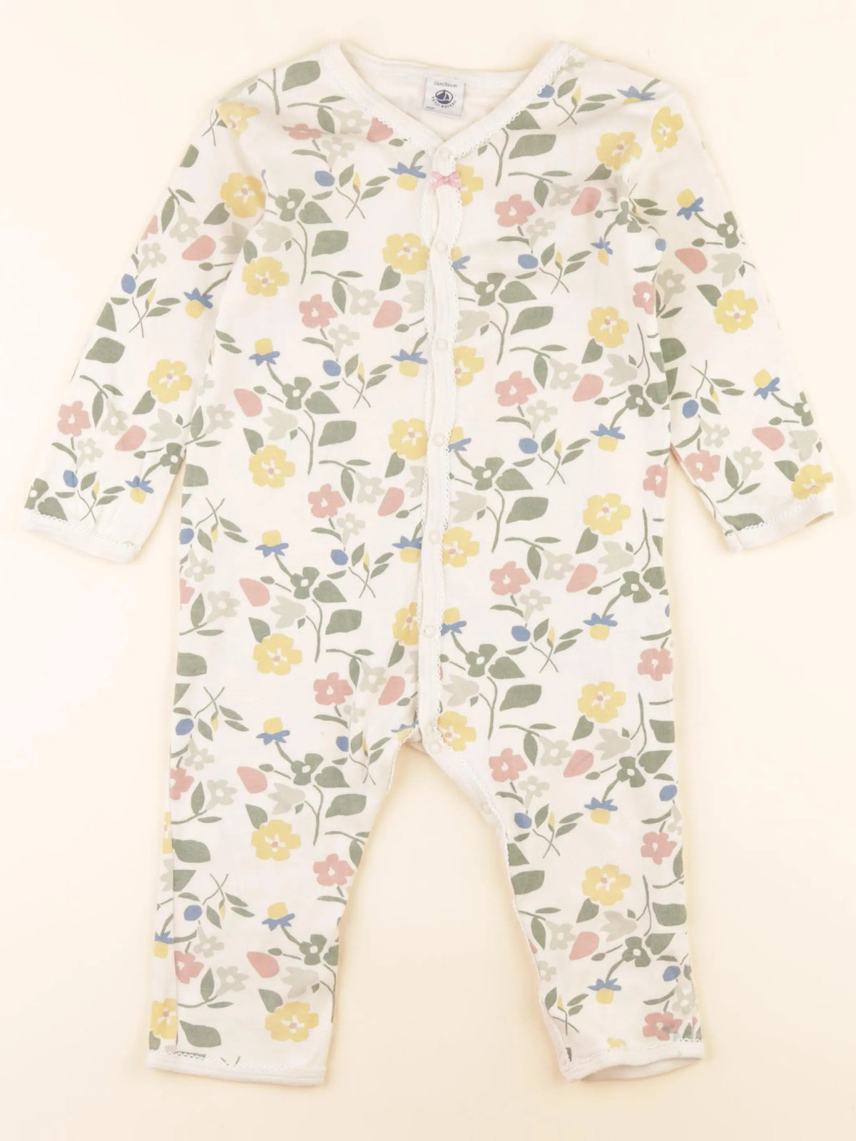Pyjama coton beige
