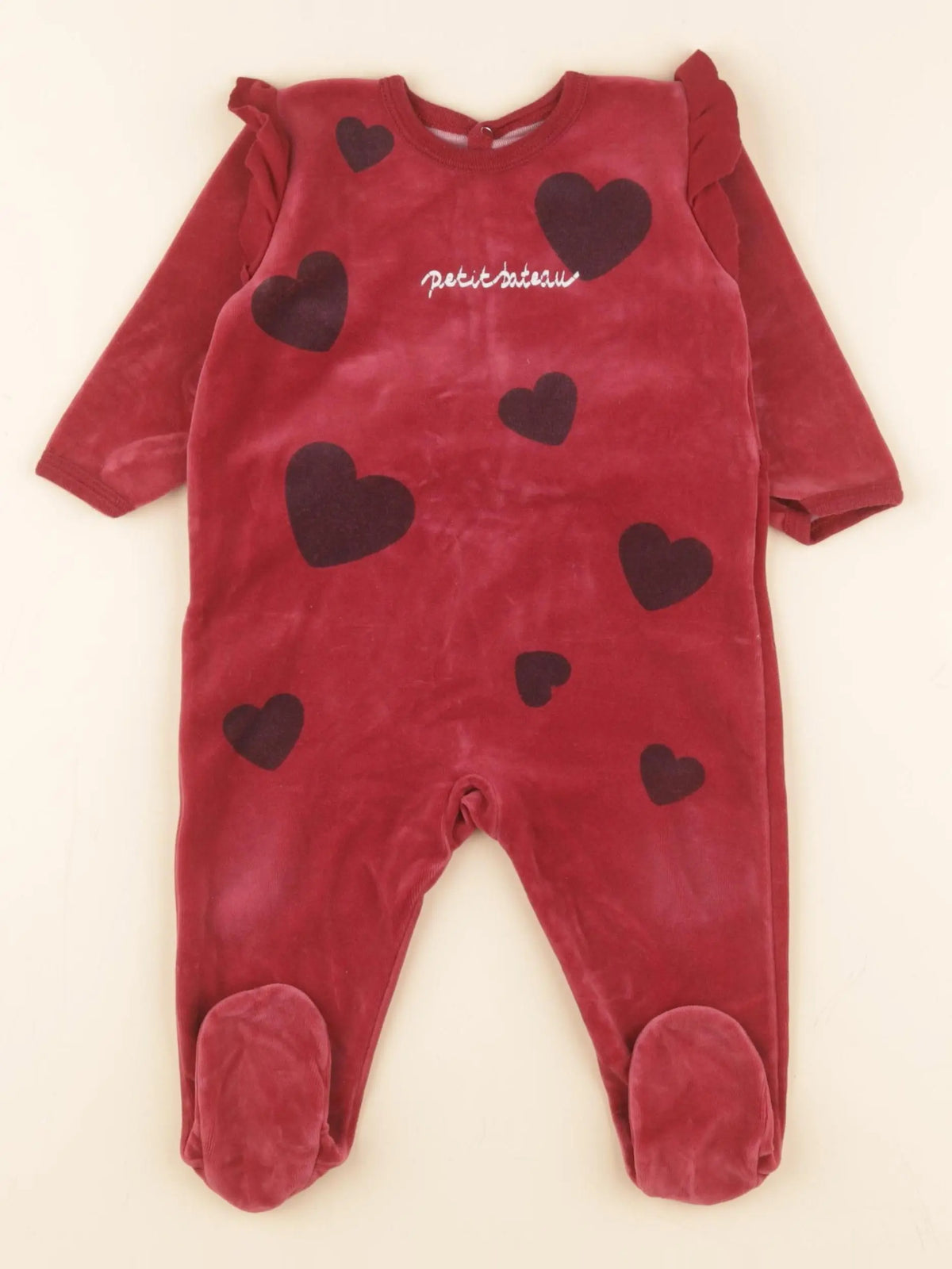 Pyjama velours rouge