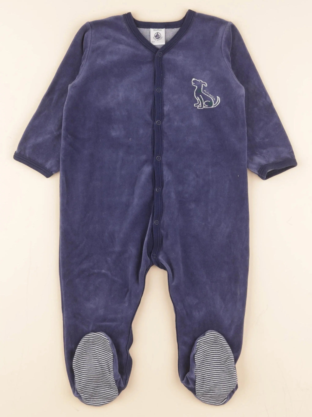 Pyjama velours bleu