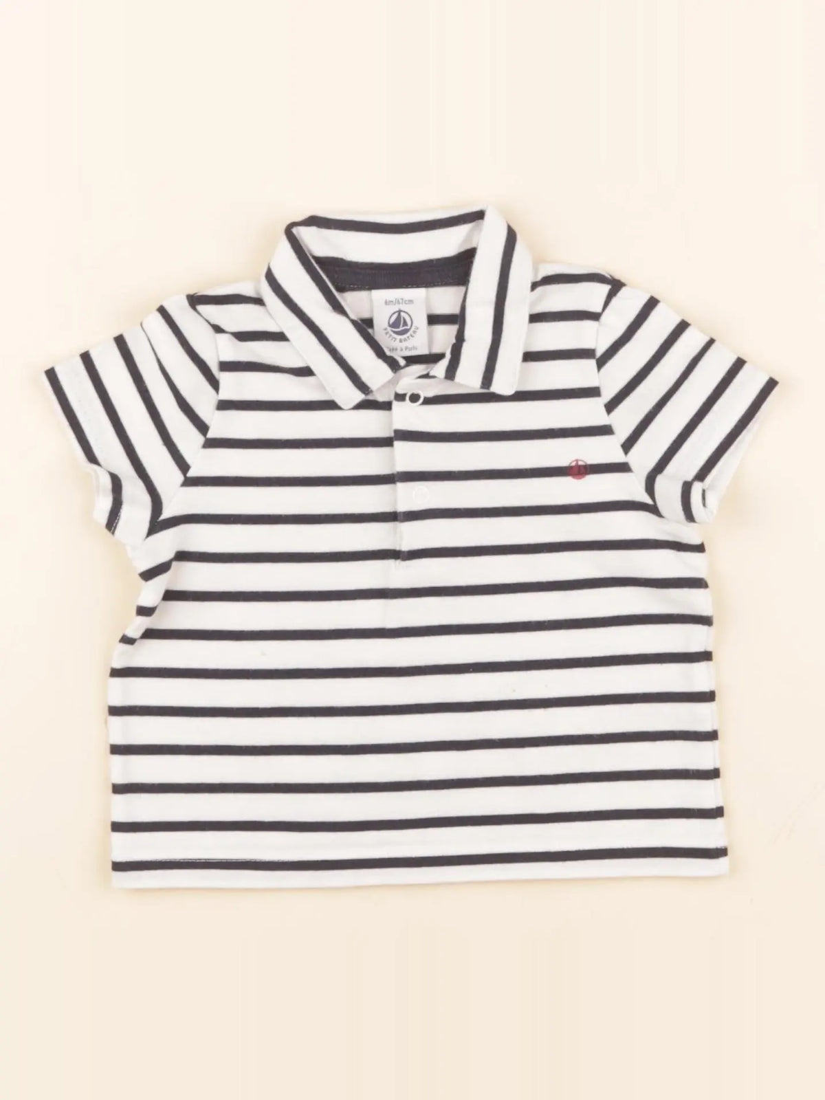 Tee-shirt blanc, bleu