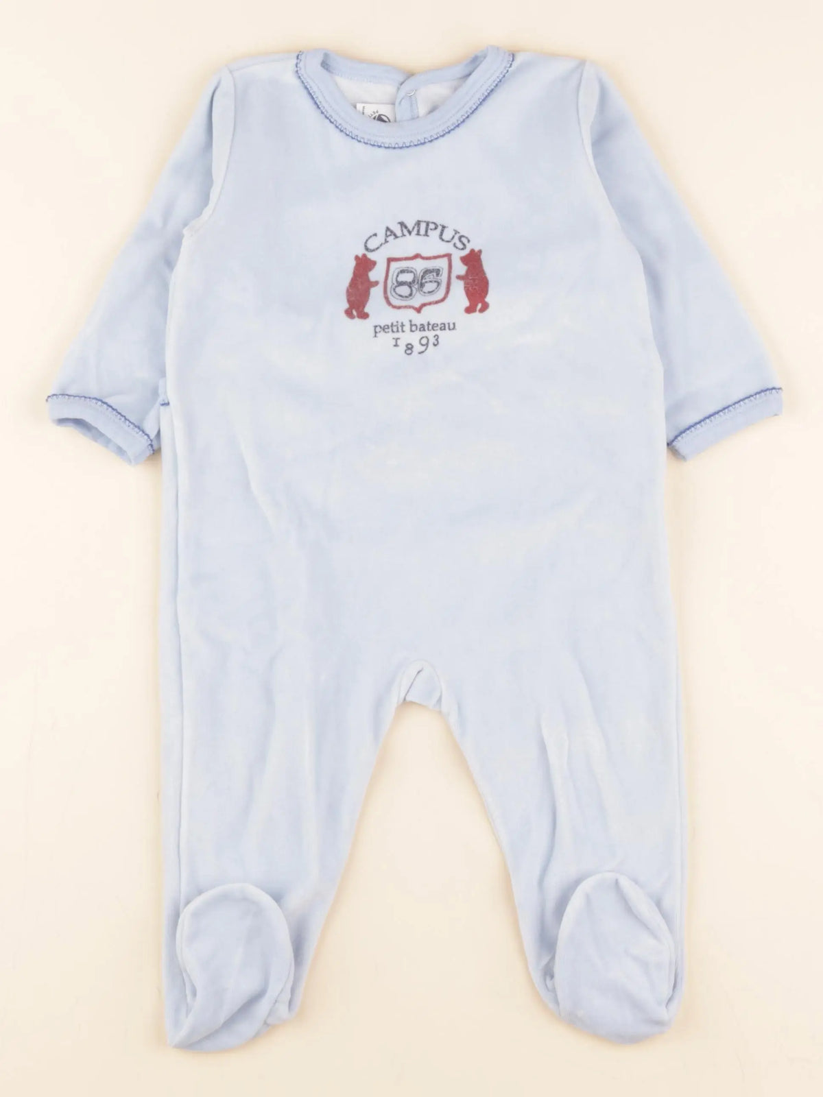 Pyjama velours bleu