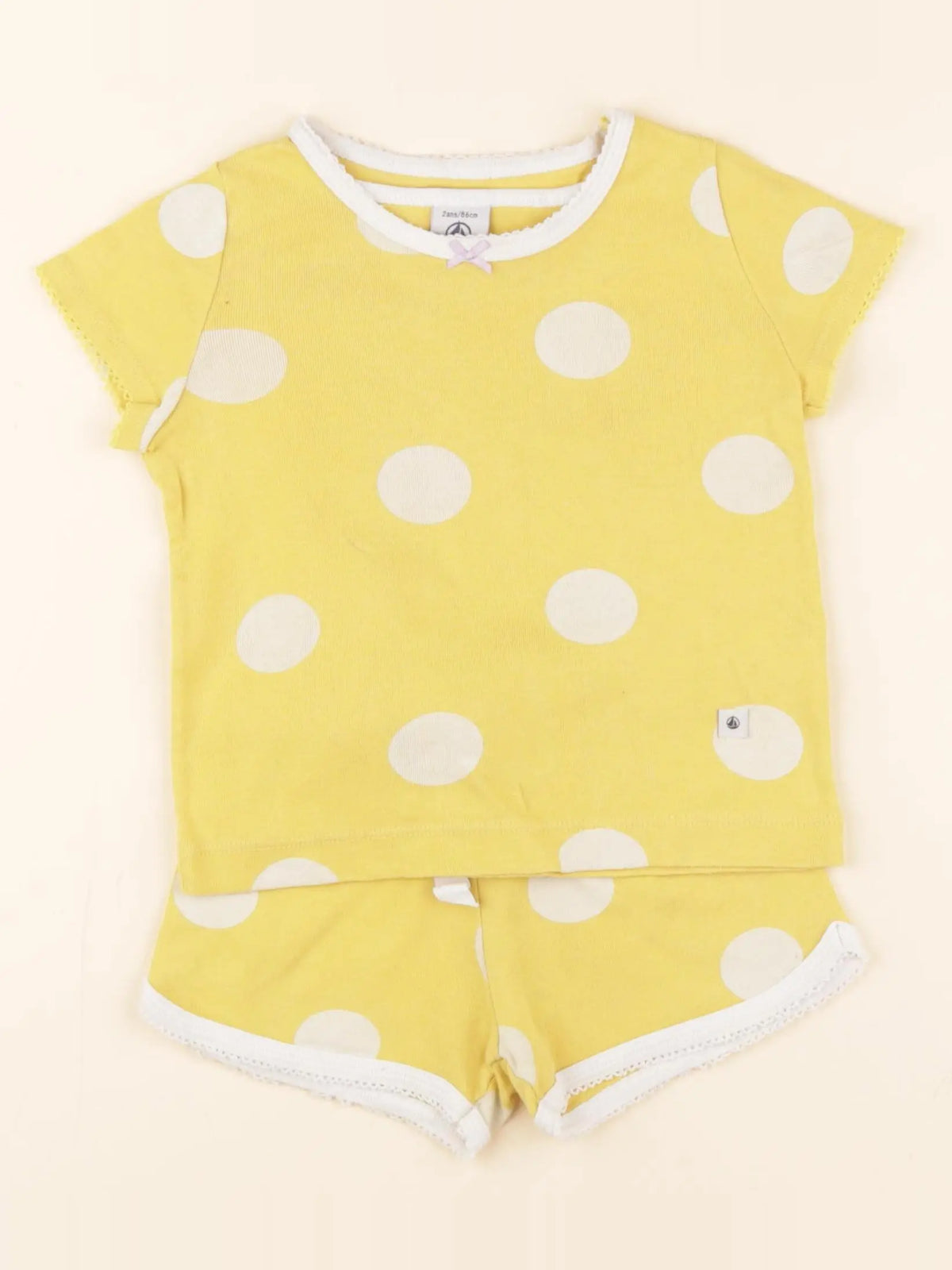Pyjama coton jaune
