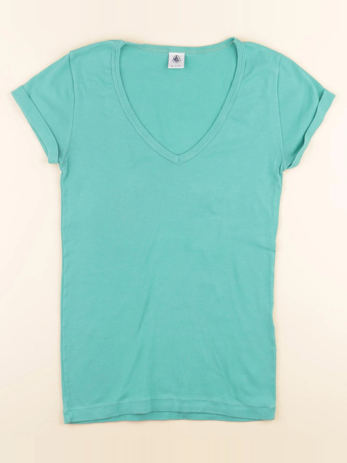 Tee-shirt vert, bleu