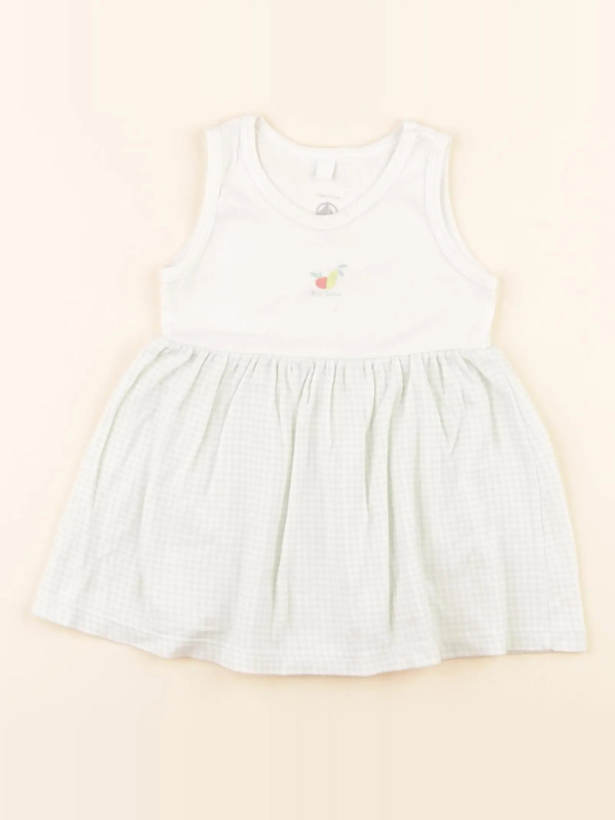 Robe blanc, vert