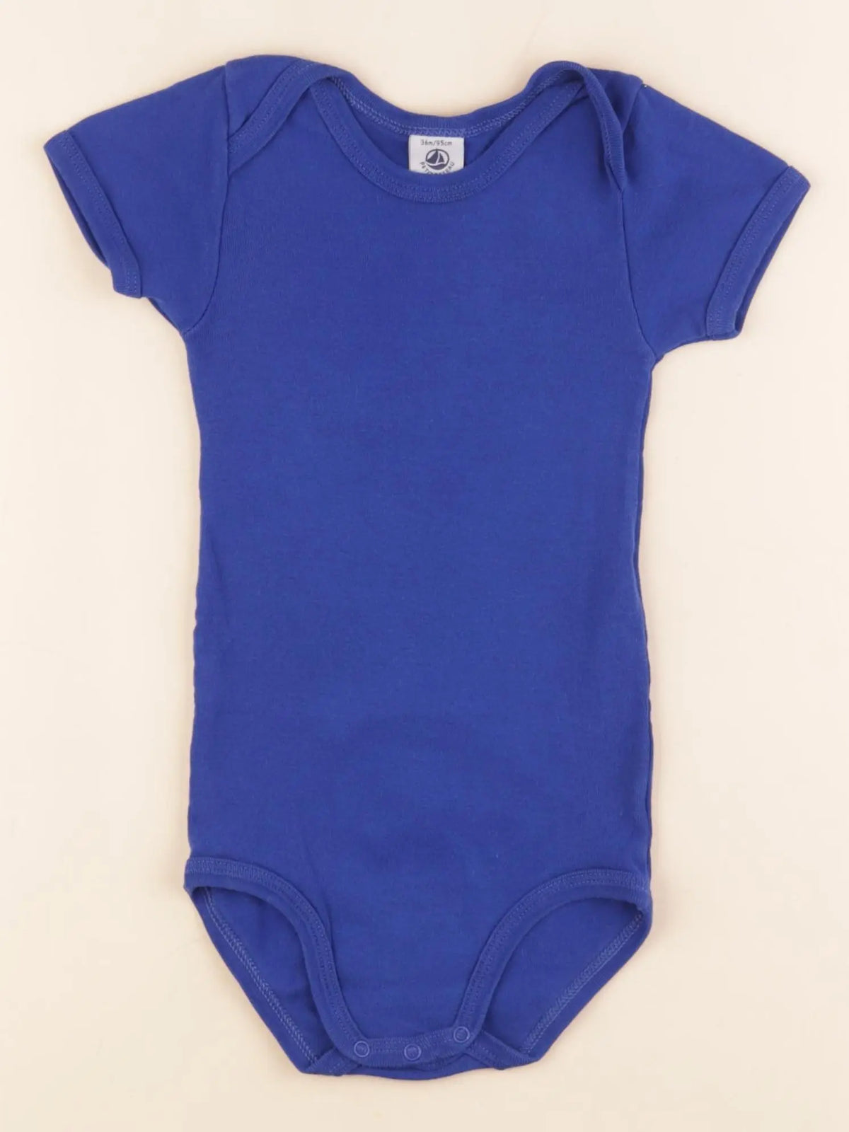 Petit Bateau - body bleu - 36 mois